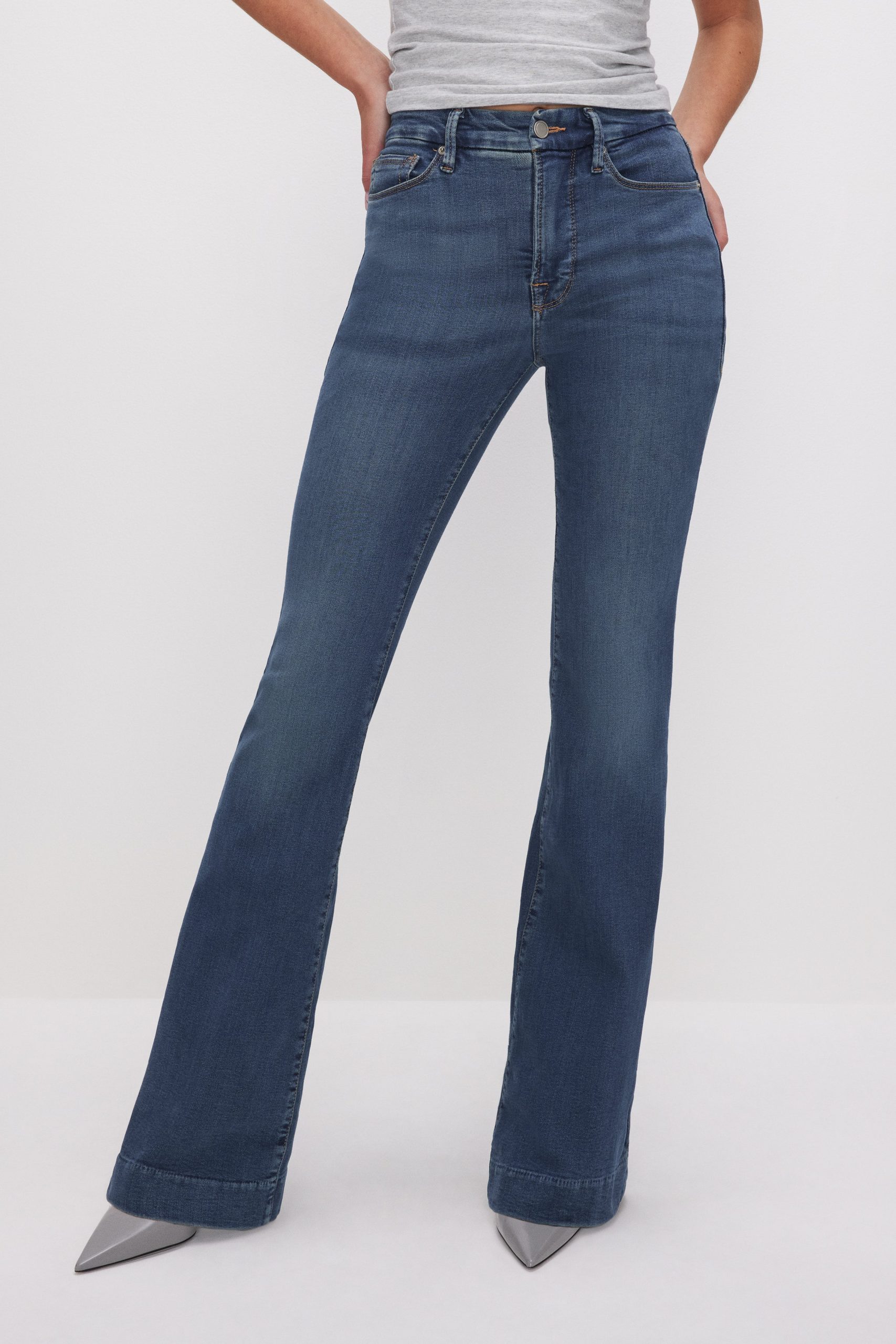 GOOD LEGS FLARE JEANS | BLUE004 - Image 3