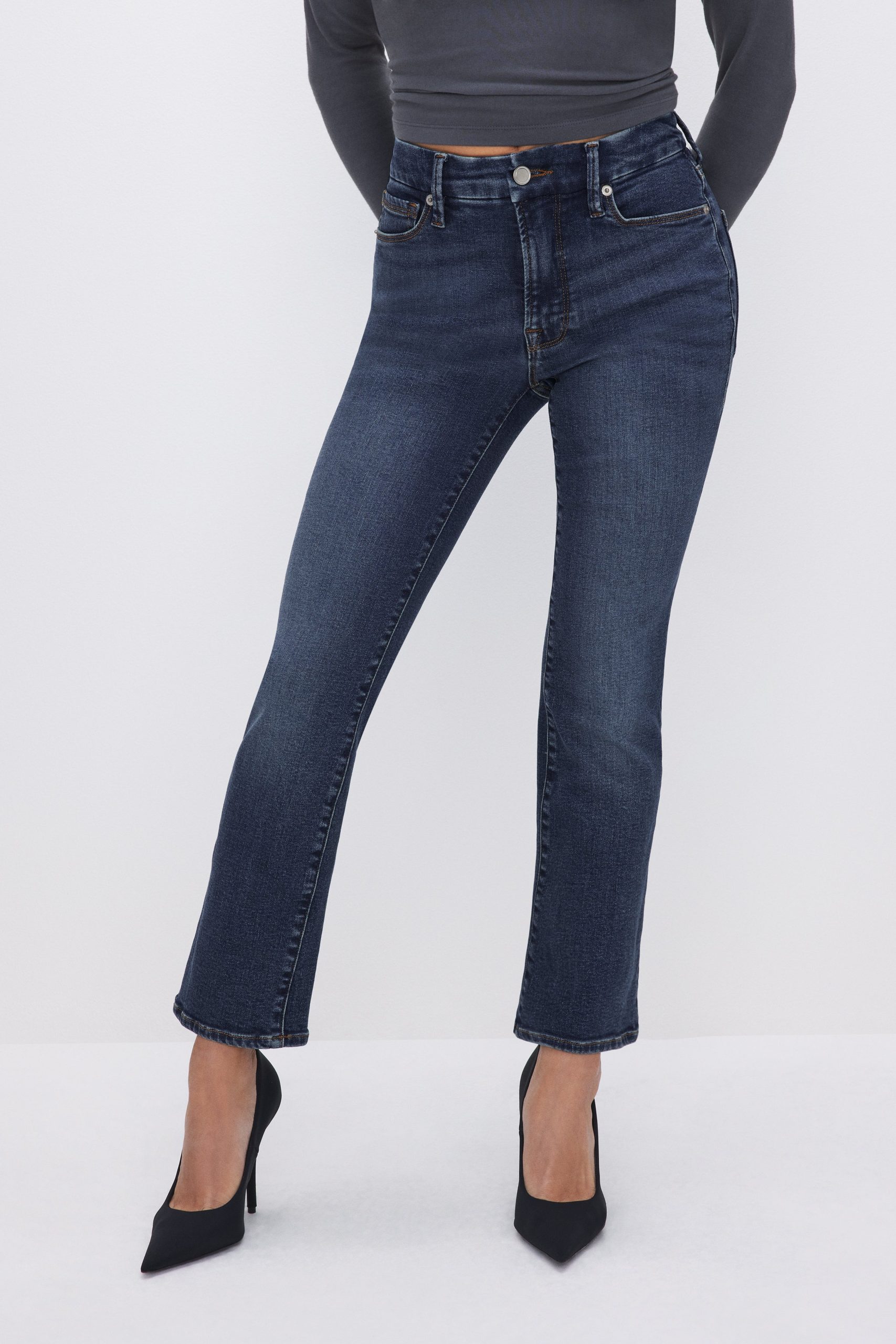 GOOD PETITE STRAIGHT JEANS | BLUE004 - Image 3