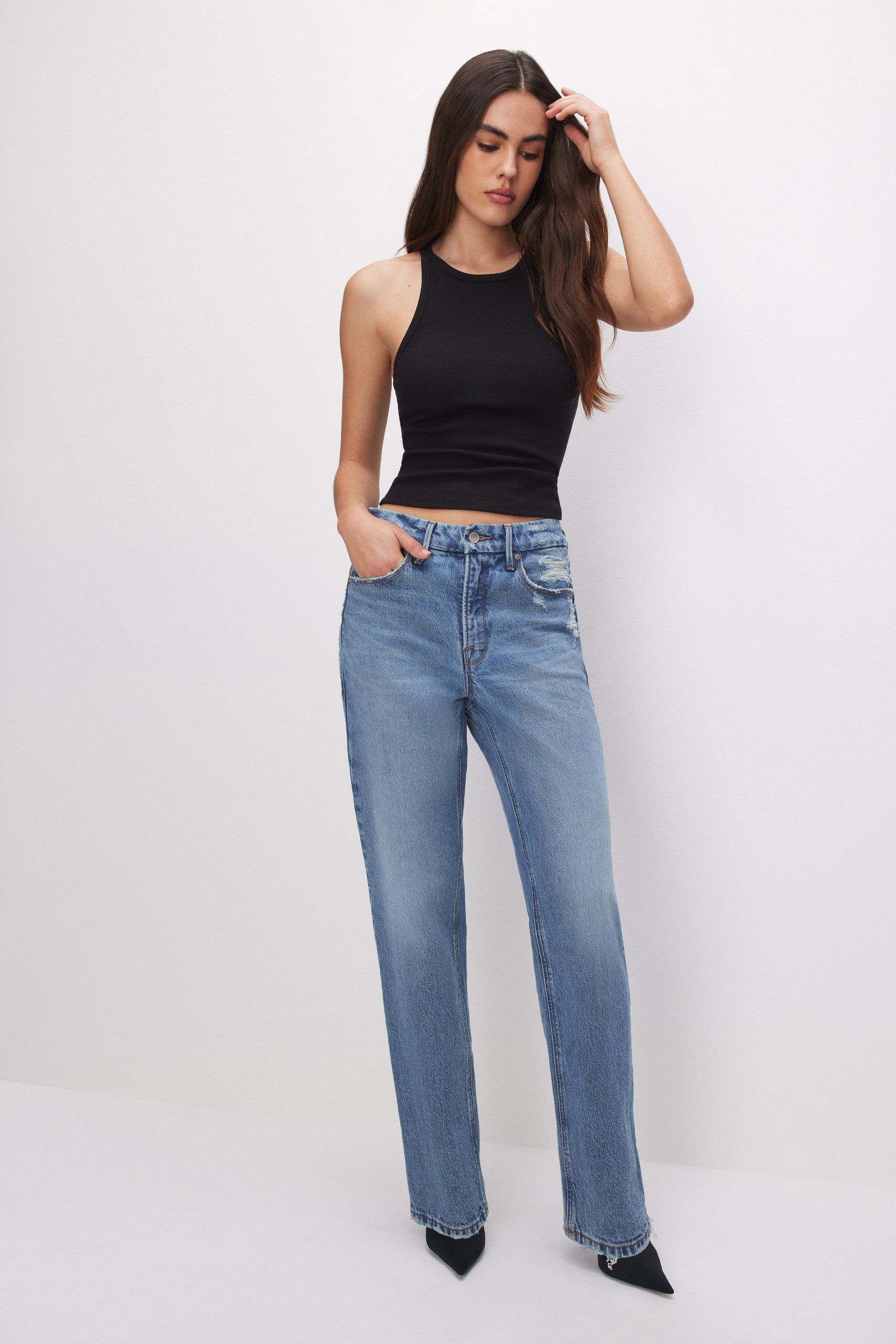 MICRO RIB CREWNECK TANK | BLACK001 - Image 3