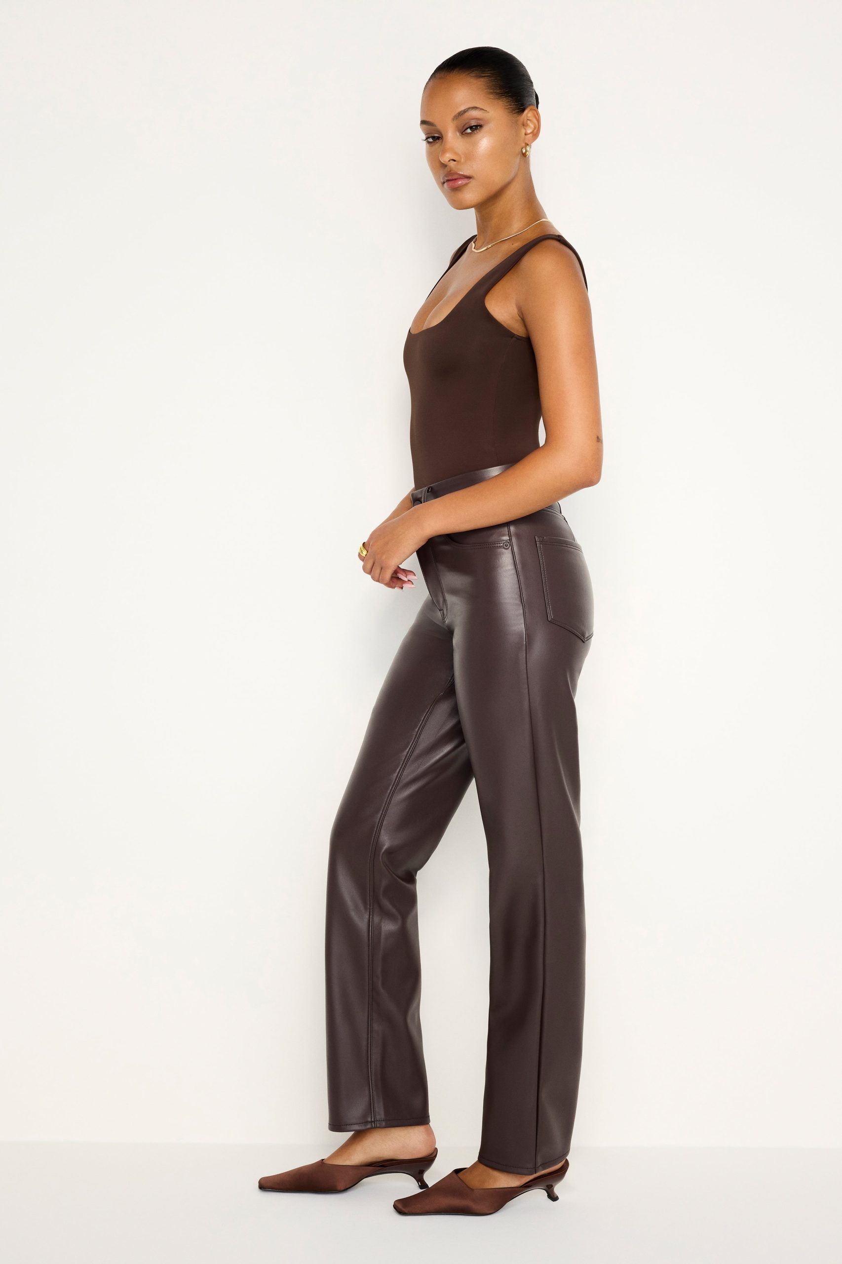 GOOD ICON FAUX LEATHER PANTS | BARK003 - Image 2