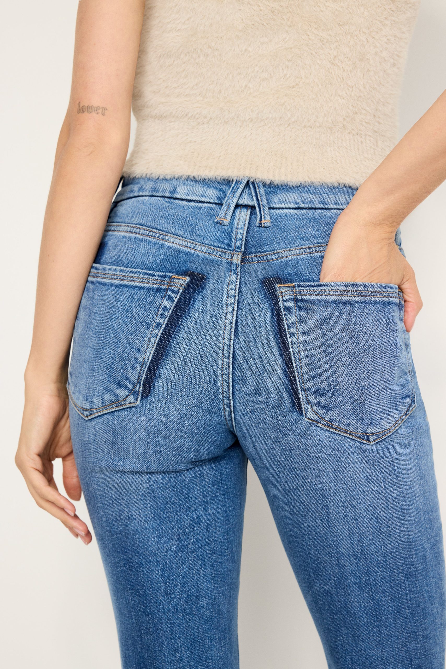 GOOD CLASSIC SLIM BOOTCUT JEANS | INDIGO692 - Image 6
