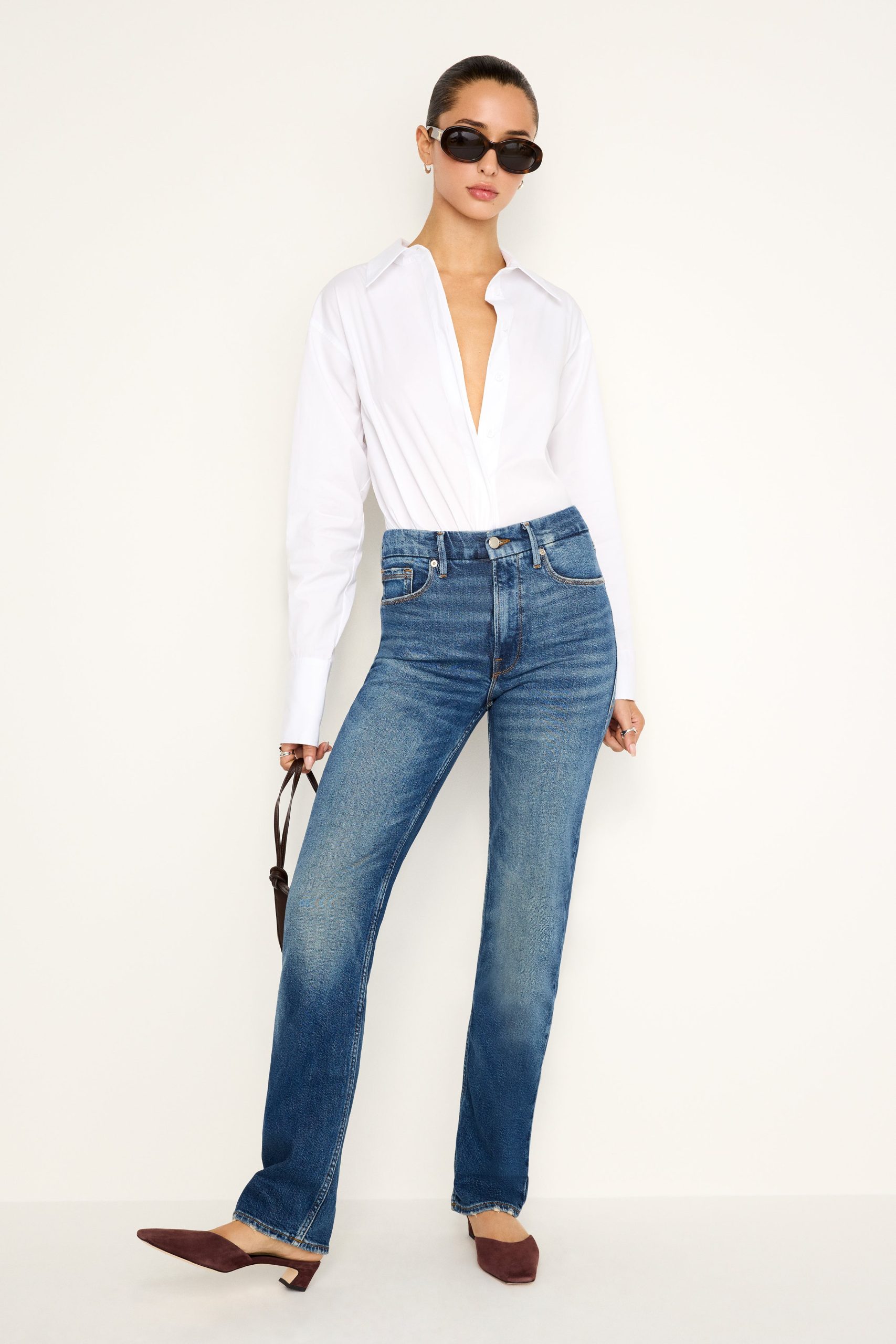 GOOD ICON STRAIGHT JEANS | INDIGO605 - Image 5