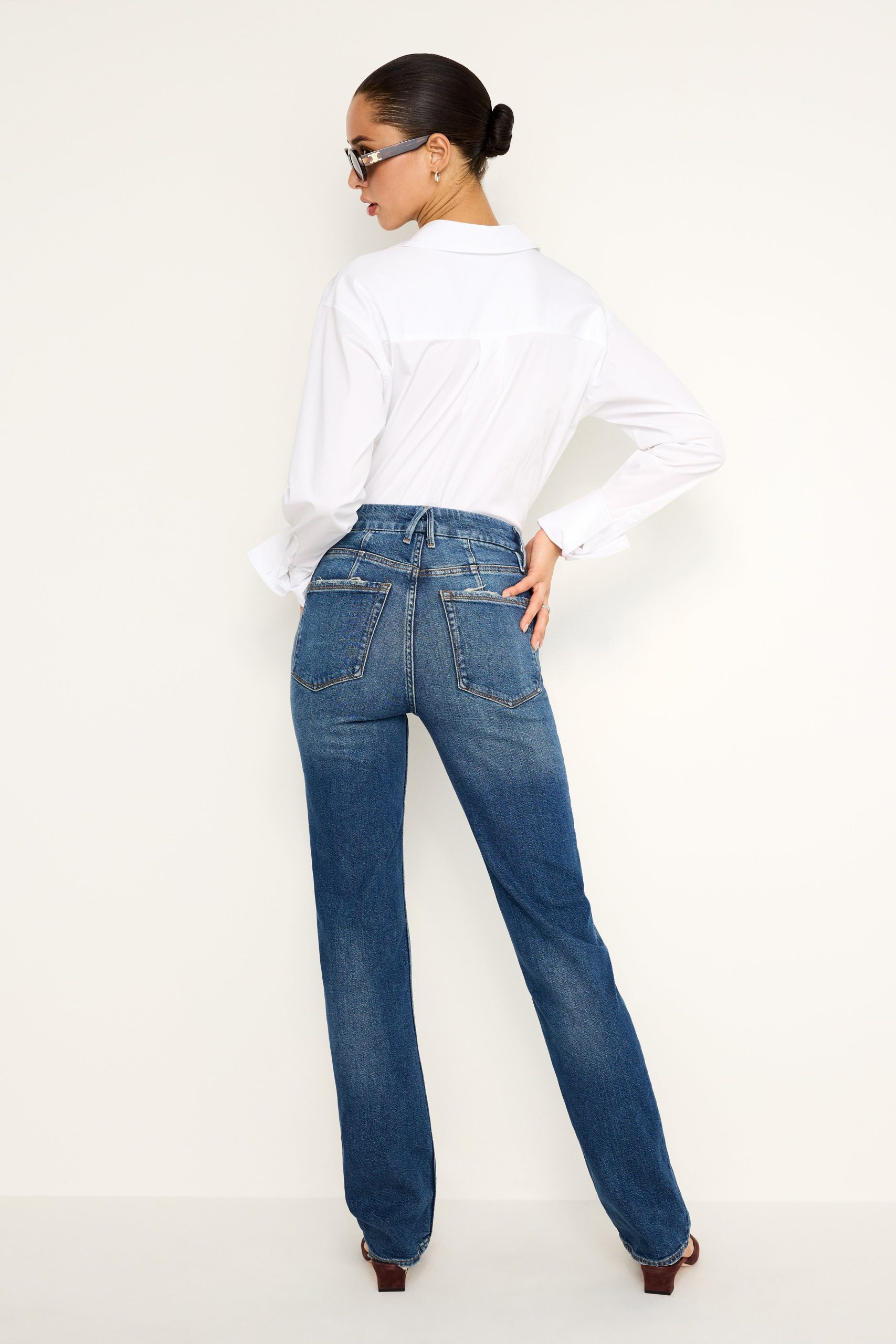 GOOD ICON STRAIGHT JEANS | INDIGO605 - Image 4