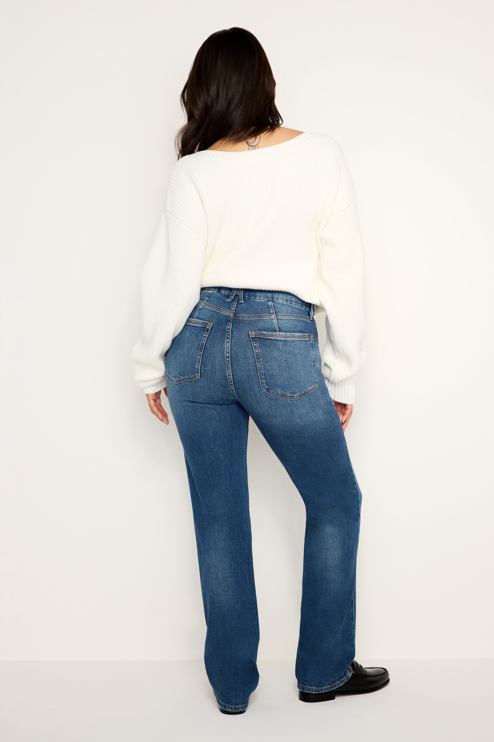 GOOD ICON STRAIGHT JEANS | INDIGO605 - Image 11