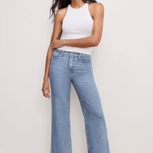 SOFT TECH GOOD SKATE WIDE CROPPED JEANS | INDIGO860
