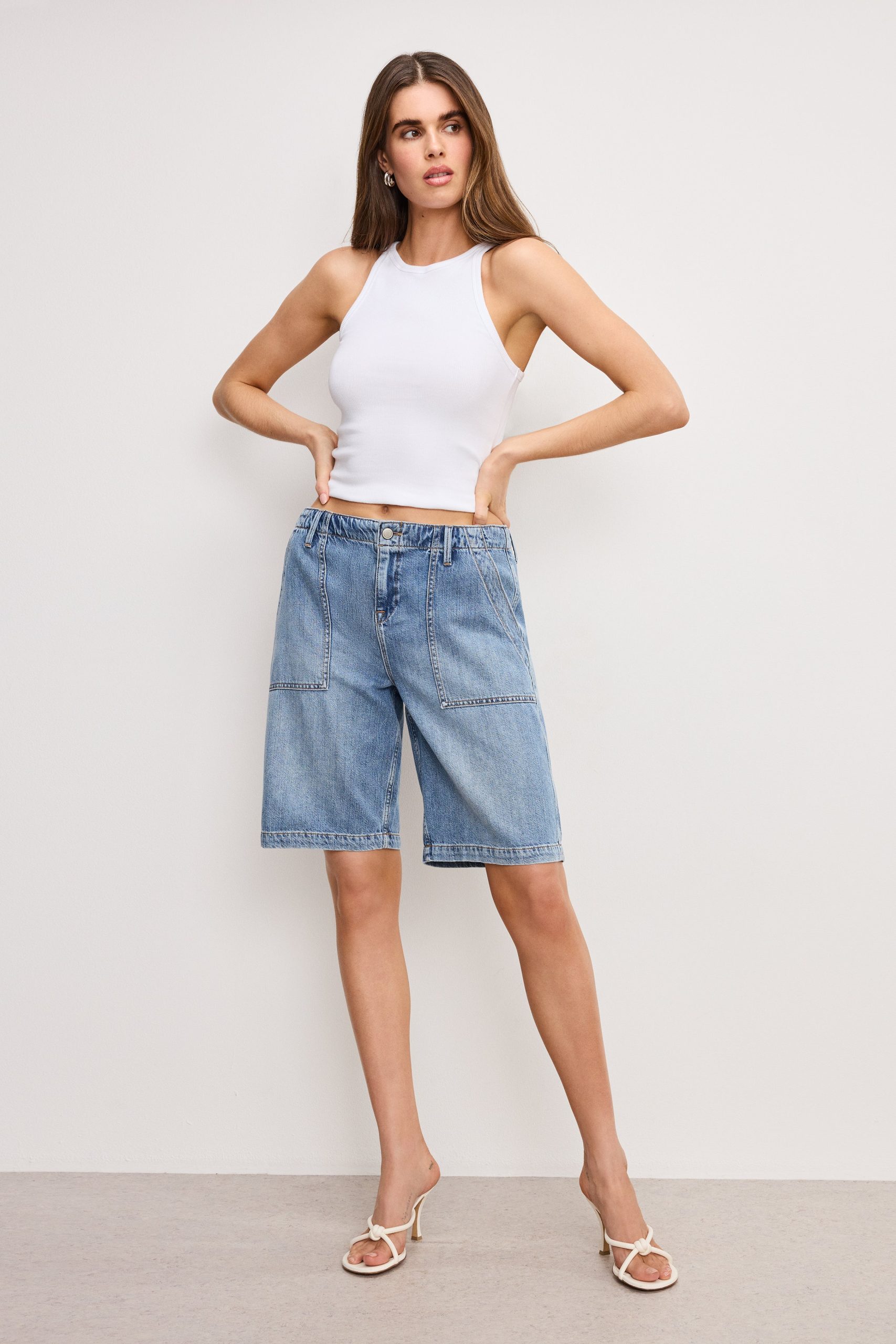 LITE LINEN BERMUDA SHORT | INDIGO786 - Image 4