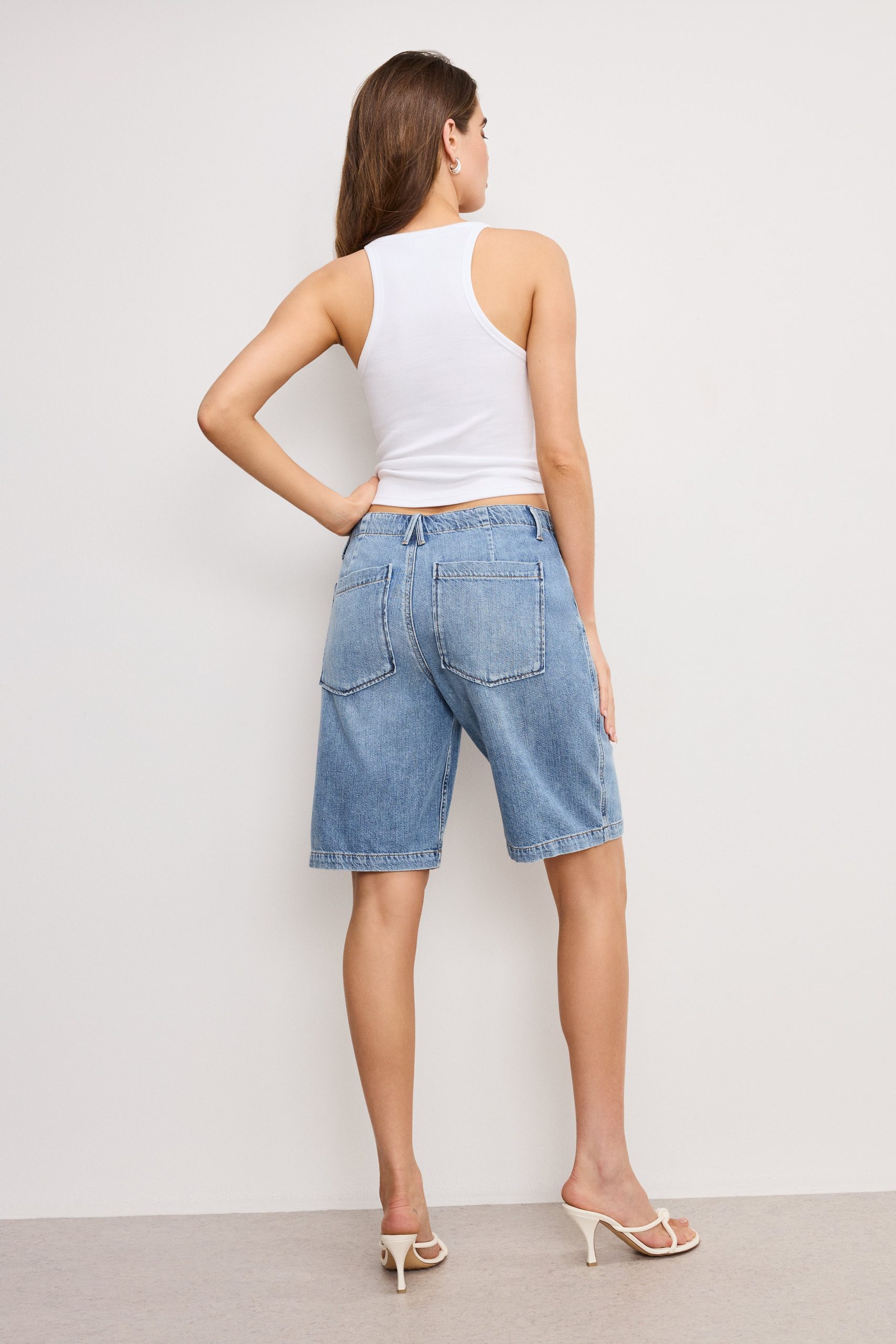 LITE LINEN BERMUDA SHORT | INDIGO786 - Image 2