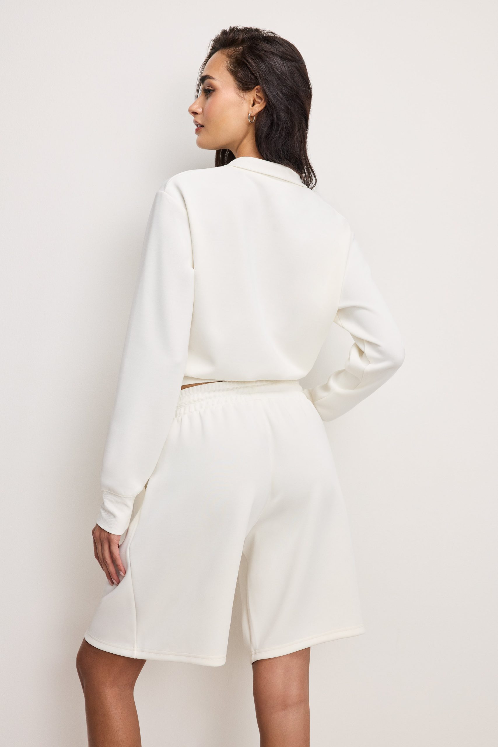 AIR SOFT HALF ZIP SWEATSHIRT | CLOUD WHITE - Image 2