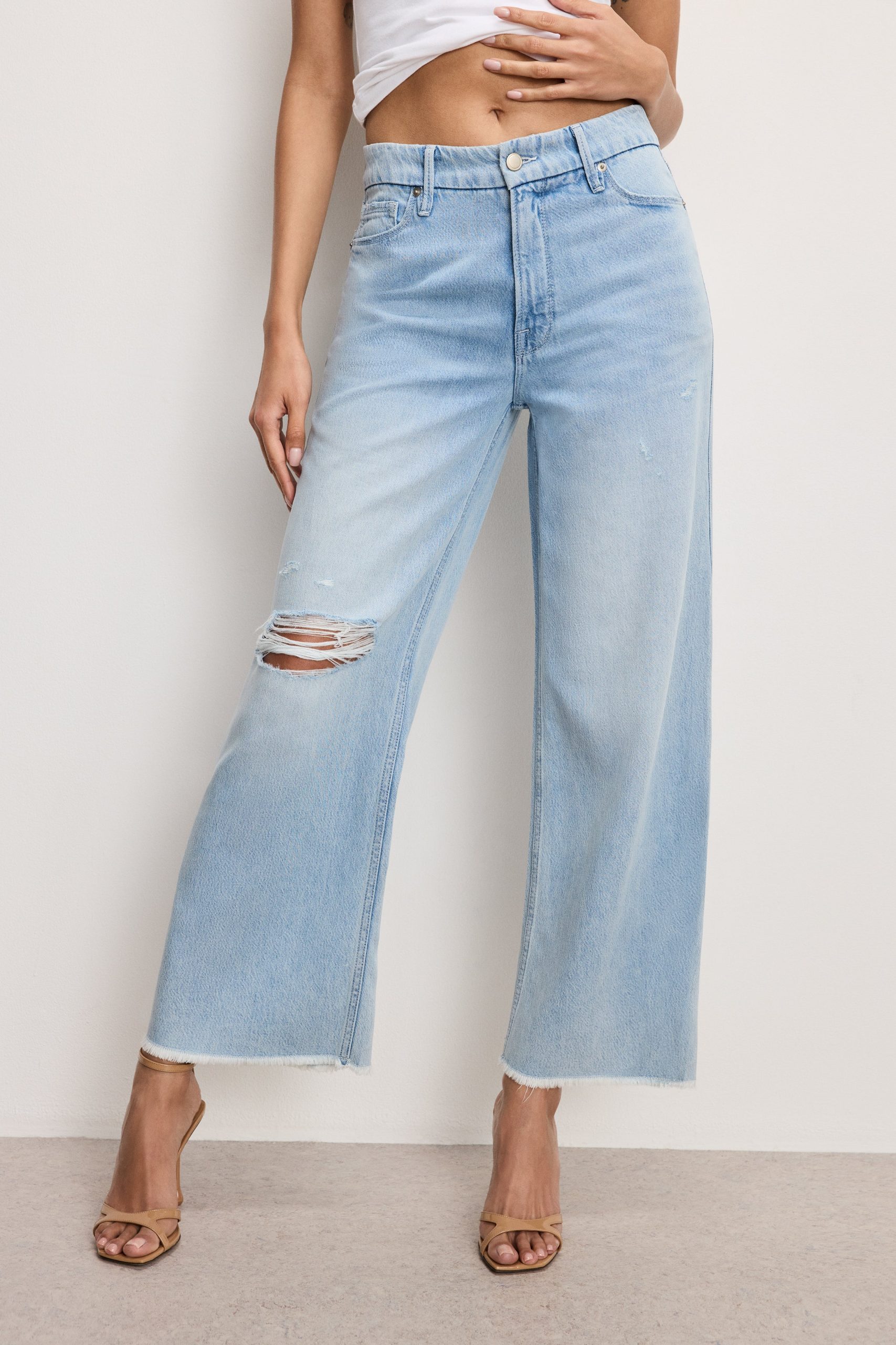 WEIGHTLESS GOOD SKATE WIDE CROPPED JEANS | INDIGO959 - Image 5