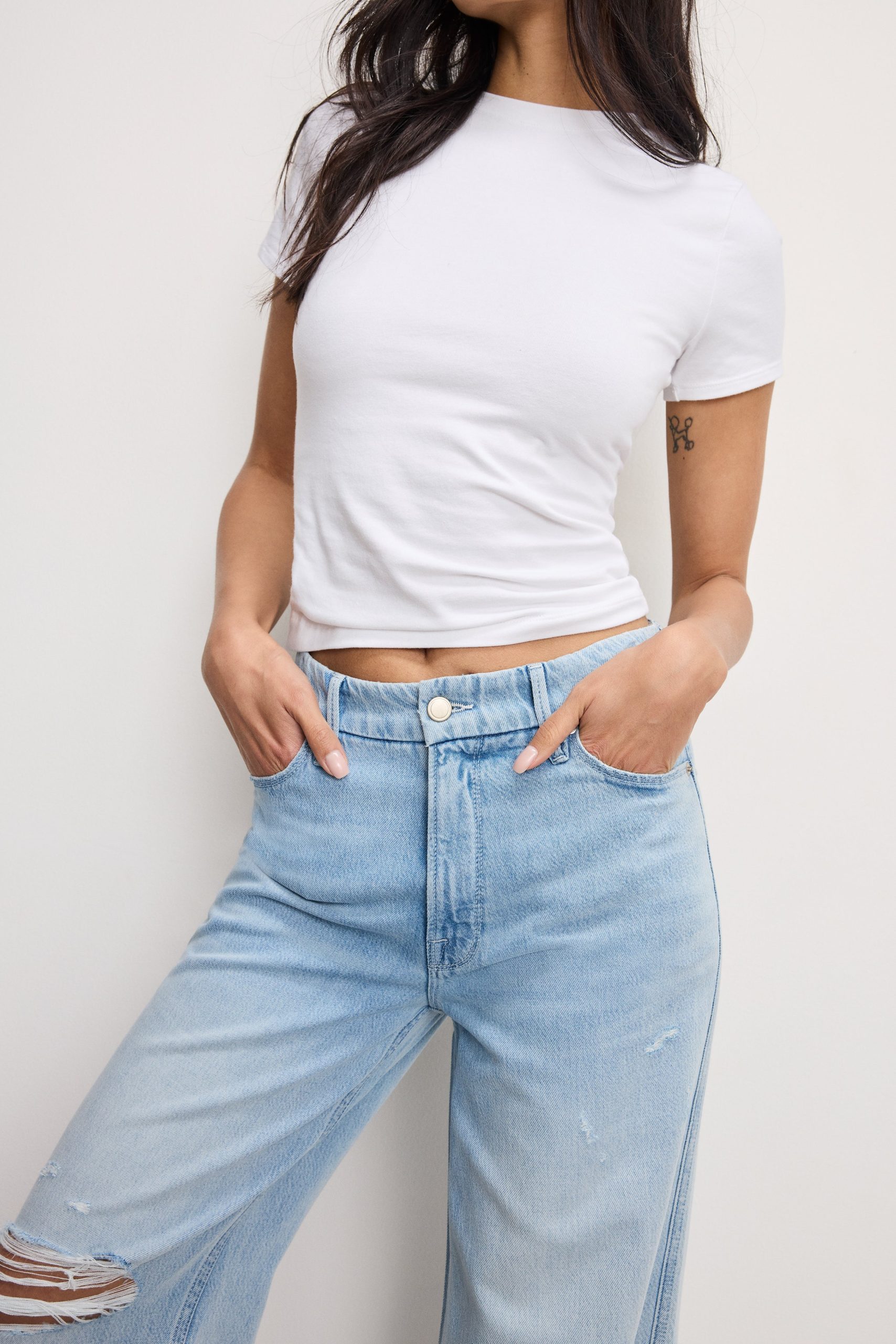 WEIGHTLESS GOOD SKATE WIDE CROPPED JEANS | INDIGO959 - Image 4
