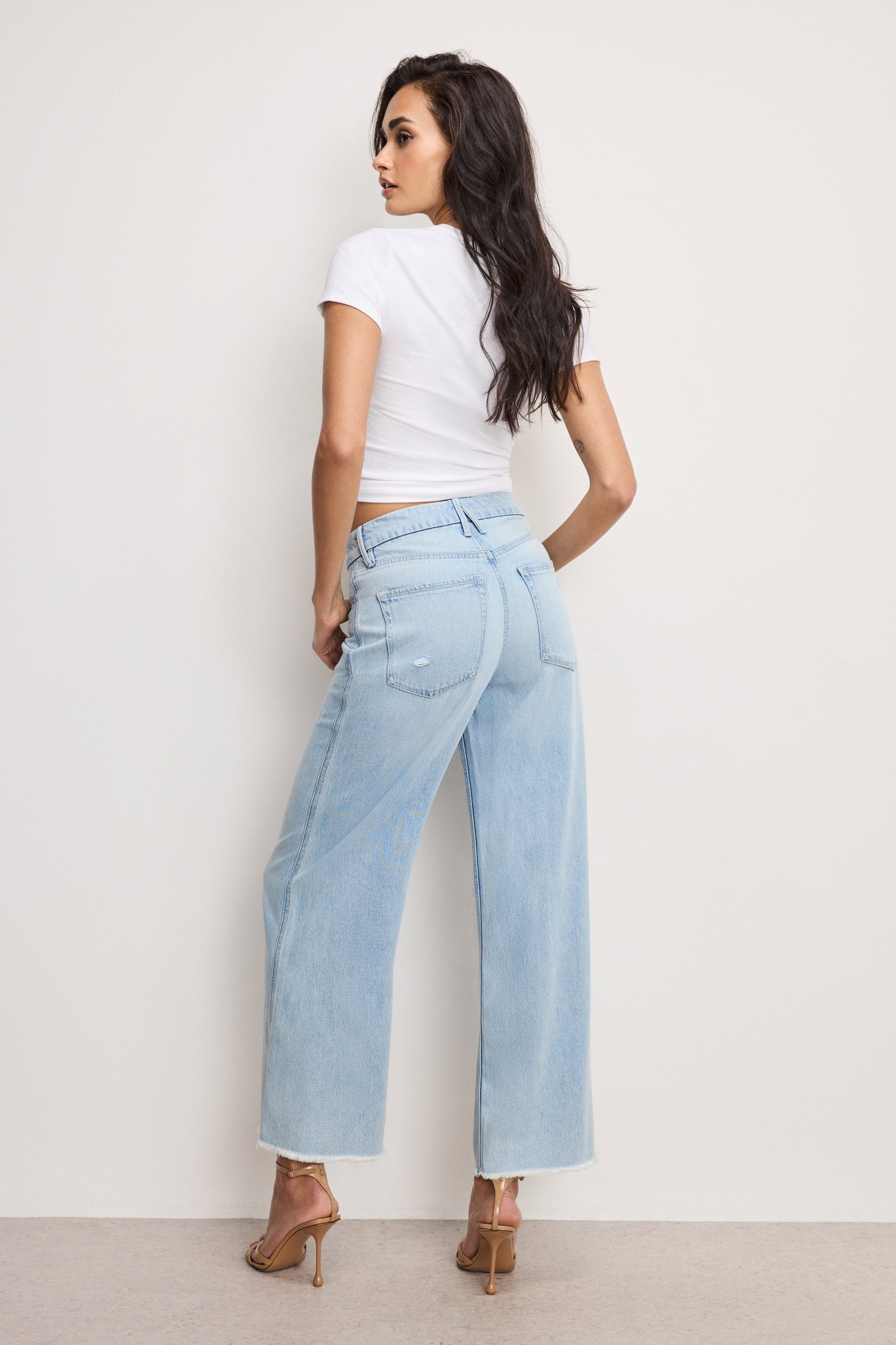 WEIGHTLESS GOOD SKATE WIDE CROPPED JEANS | INDIGO959 - Image 3