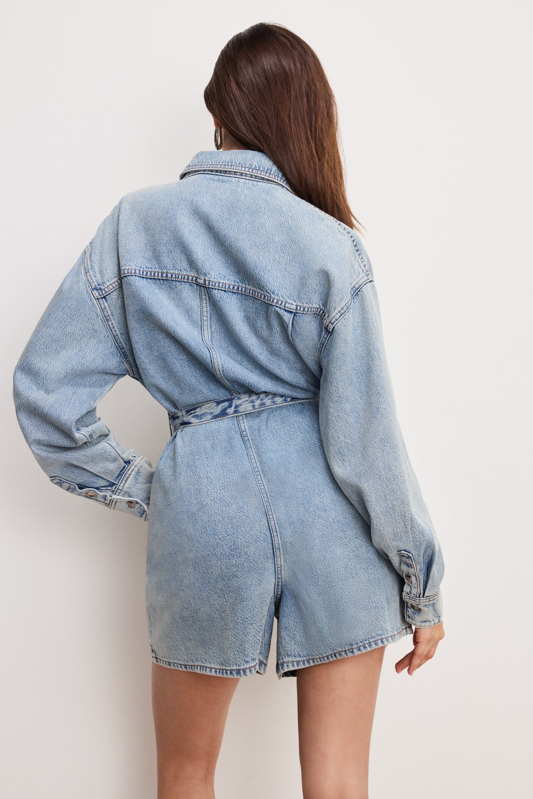 WEIGHTLESS DENIM ROMPER | INDIGO793 - Image 4