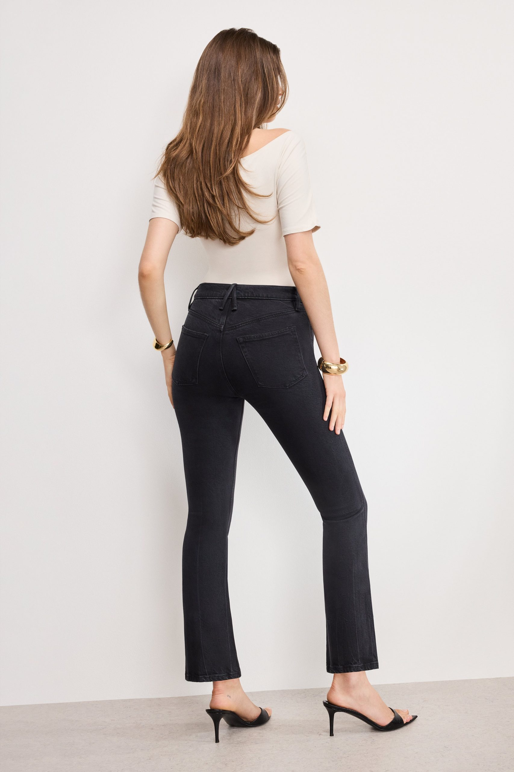SOFT TECH GOOD KICK FLARE JEANS | BLACK390 - Image 4