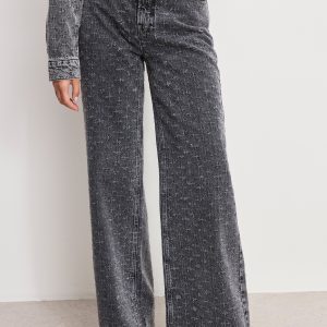 DOLLY JOLEANS CRYSTAL RELAXED JEANS | BLACK415
