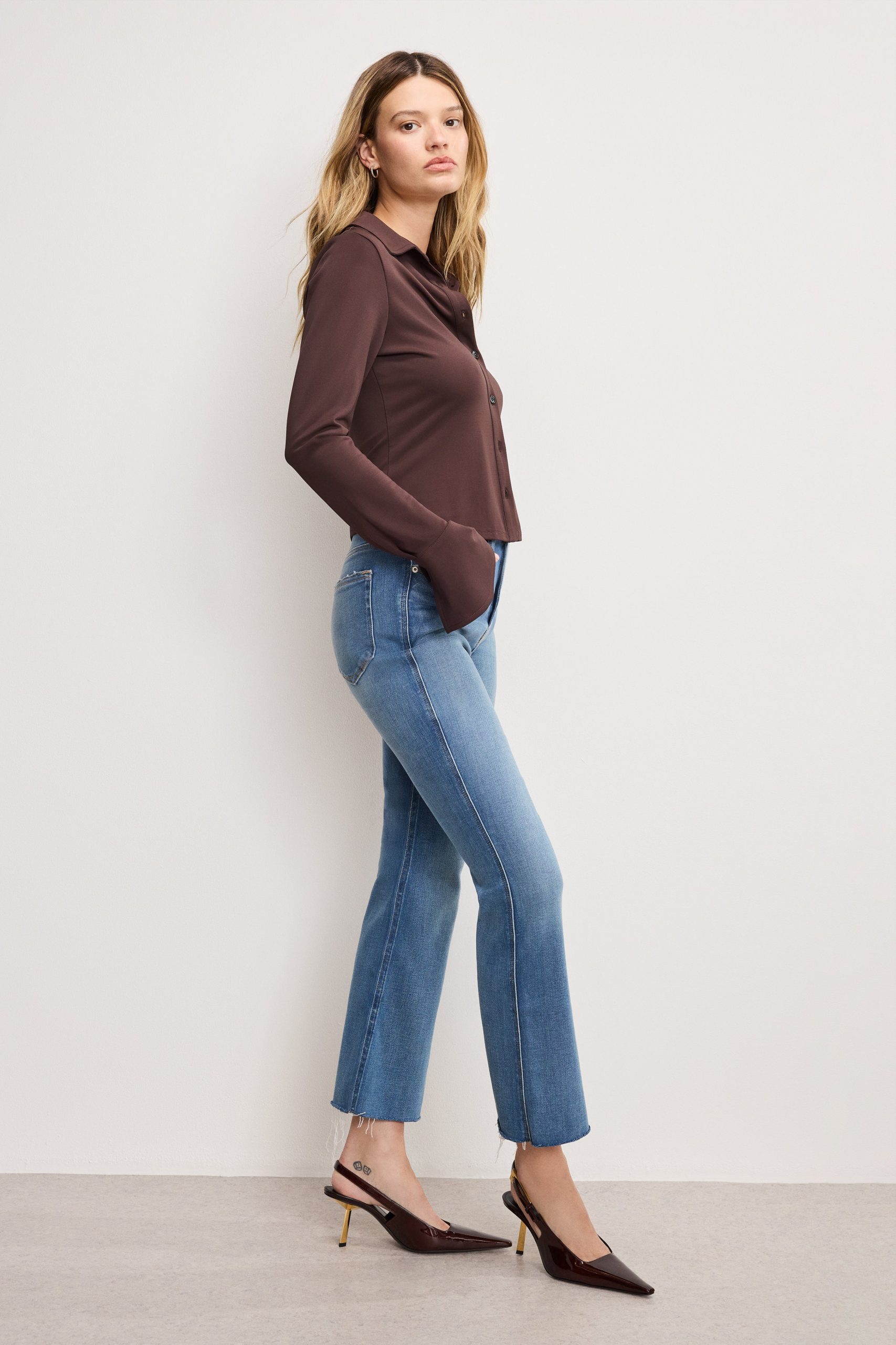 SOFT TECH GOOD KICK FLARE JEANS | INDIGO1026 - Image 4