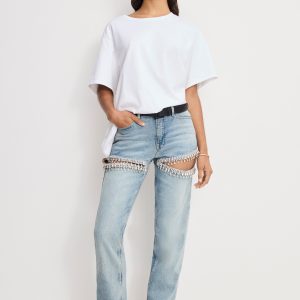 GOOD ICON STRAIGHT DIAMOND JEANS | INDIGO357