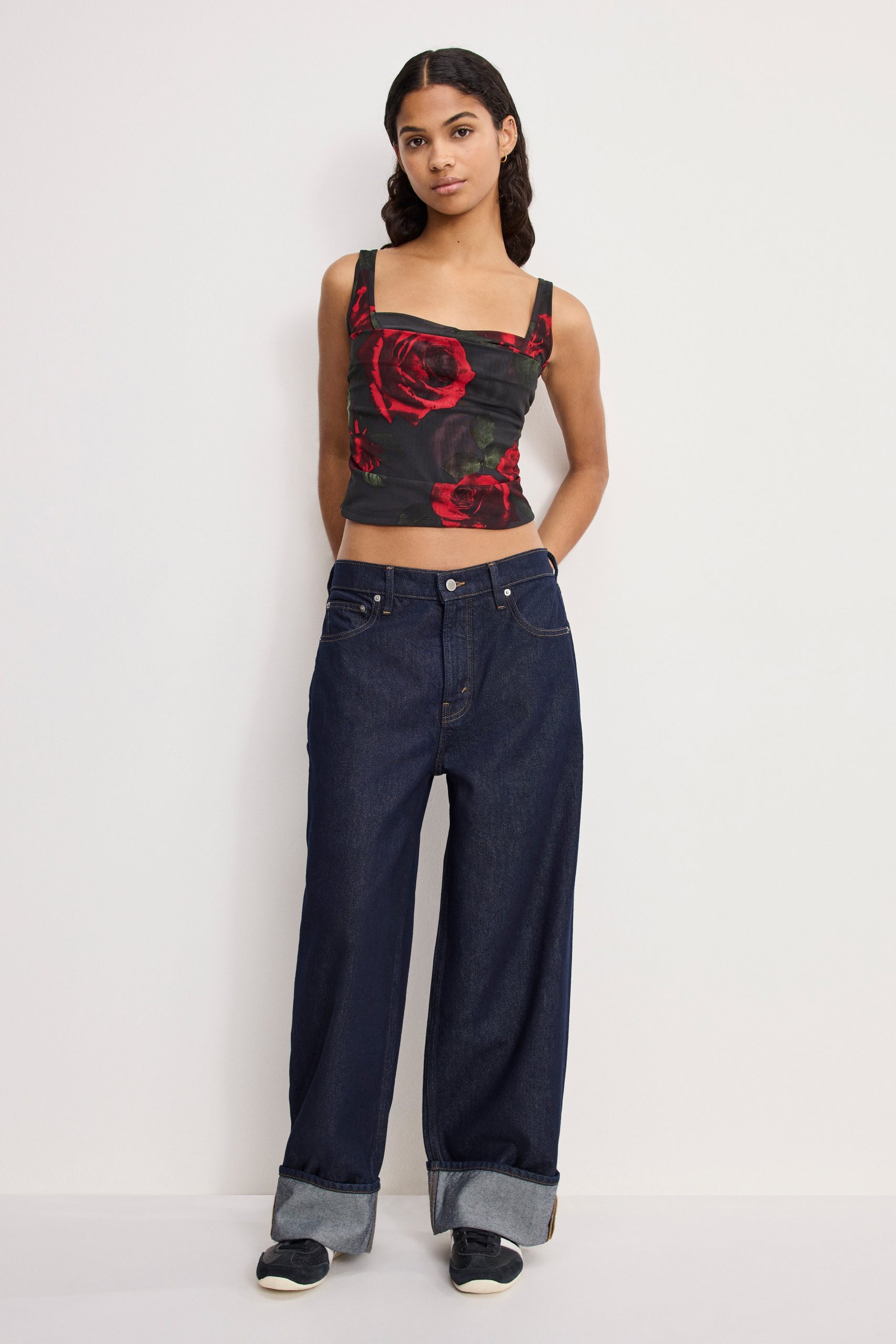 MESH BUSTIER | MOODY RED ROSES001 - Image 2
