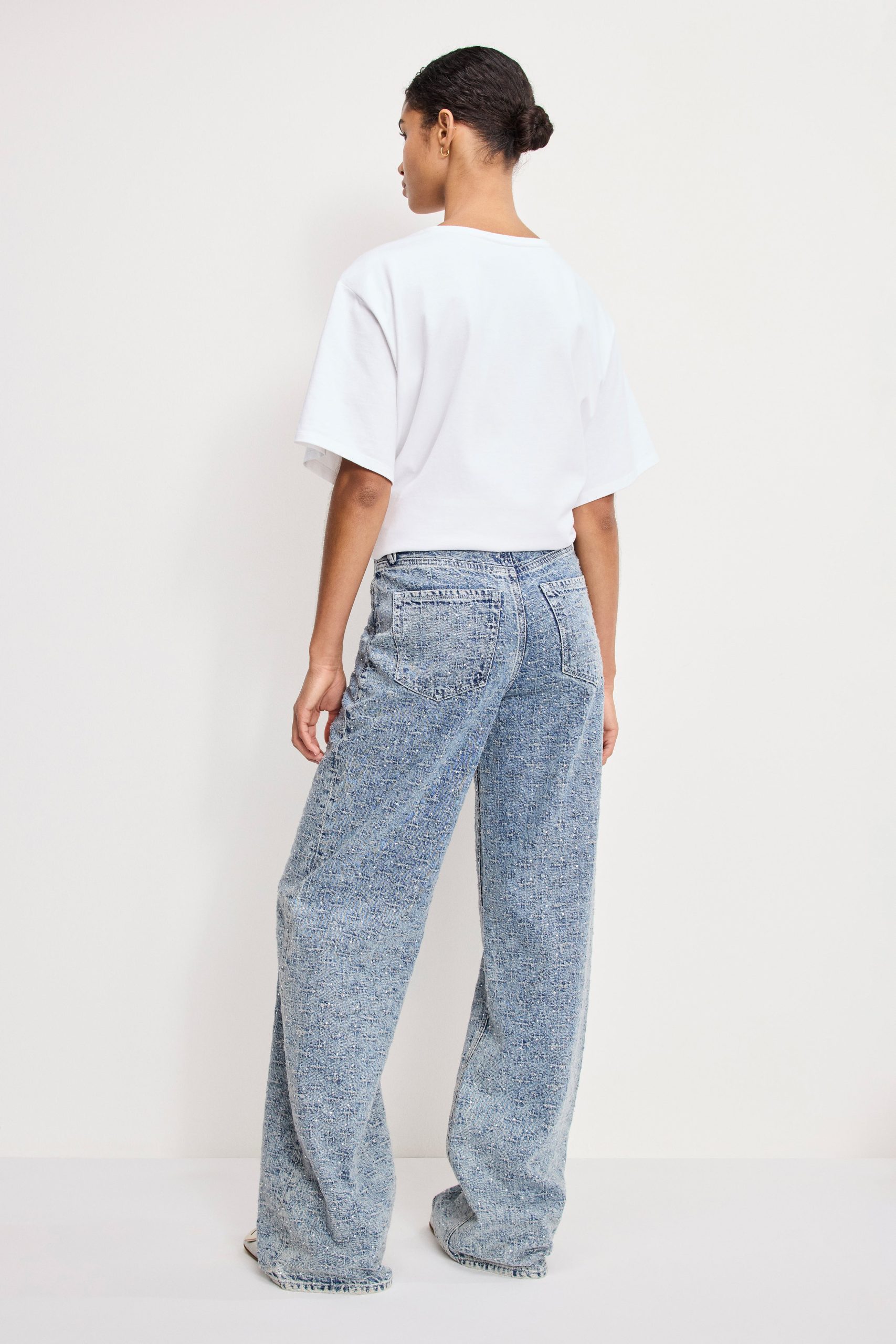 GOOD SKATE WIDE CRYSTAL JEANS | INDIGO1070 - Image 3