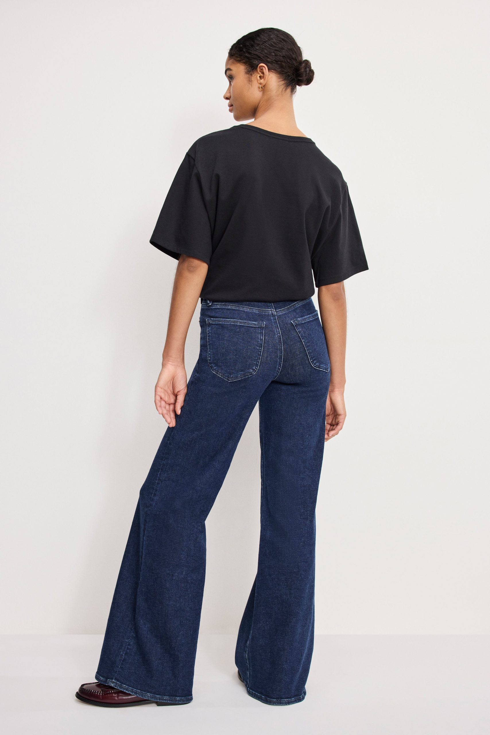 GOOD WAIST PALAZZO JEANS | INDIGO985 - Image 3