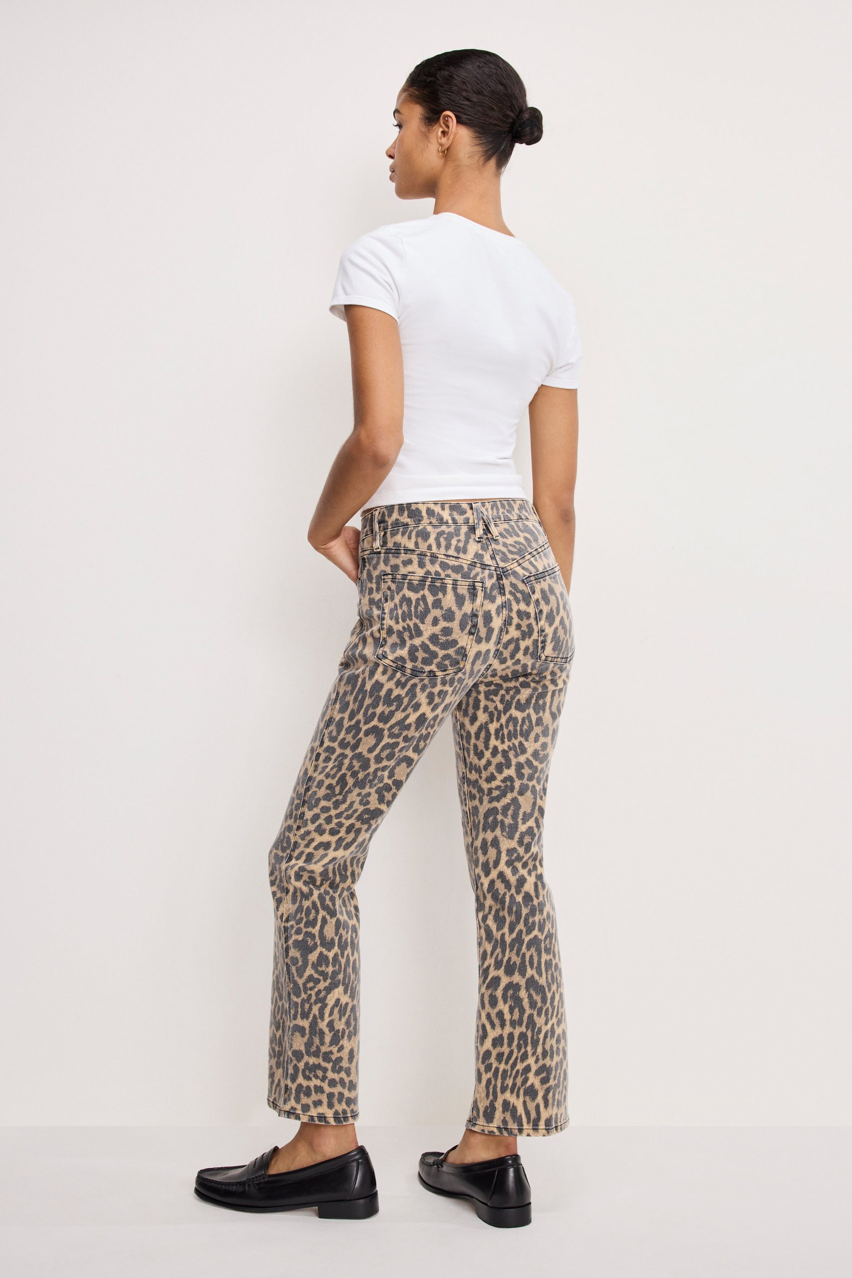 GOOD KICK FLARE LEOPARD JEANS | LUCKY LEOPARD001 - Image 3