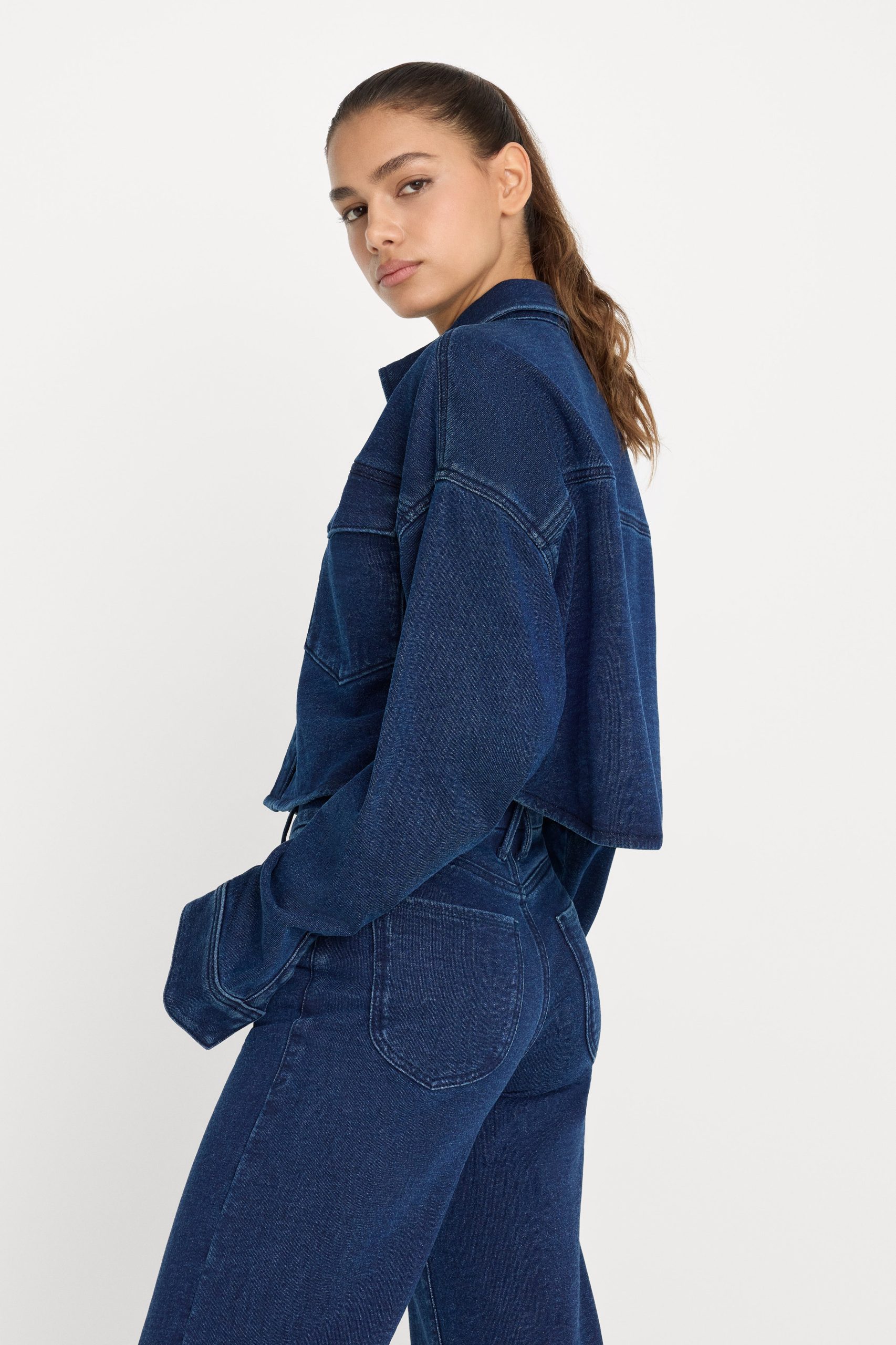 JEANIUS CROPPED JACKET | INDIGO377 - Image 2