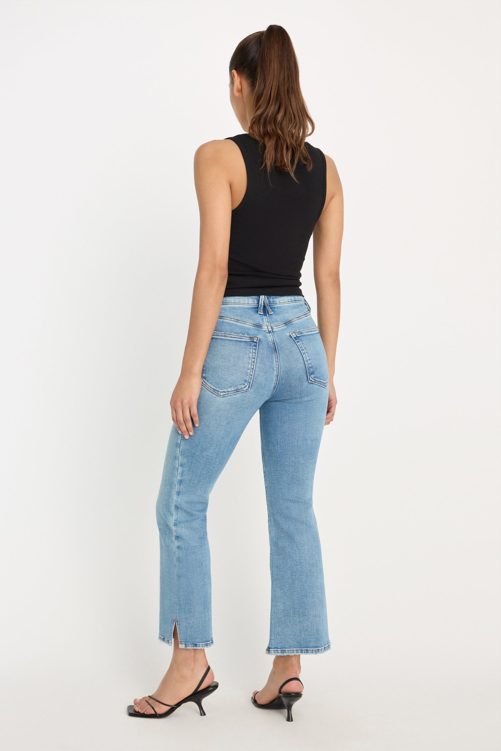 SOFT TECH GOOD LEGS CROP MINI BOOT JEANS | INDIGO1214 - Image 5