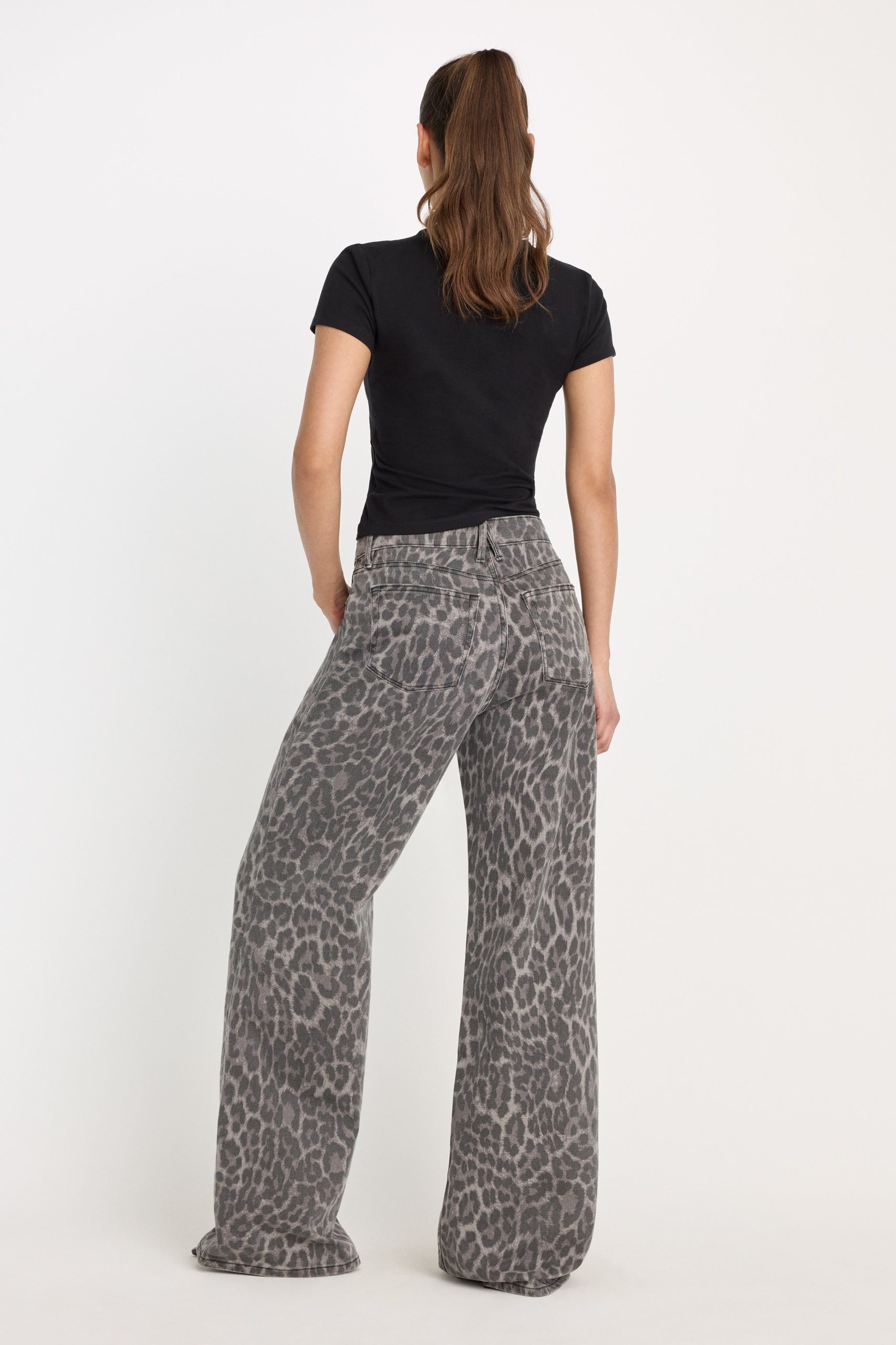 GOOD EASE LEOPARD JEANS | GREY LUCKY LEOPARD - Image 6