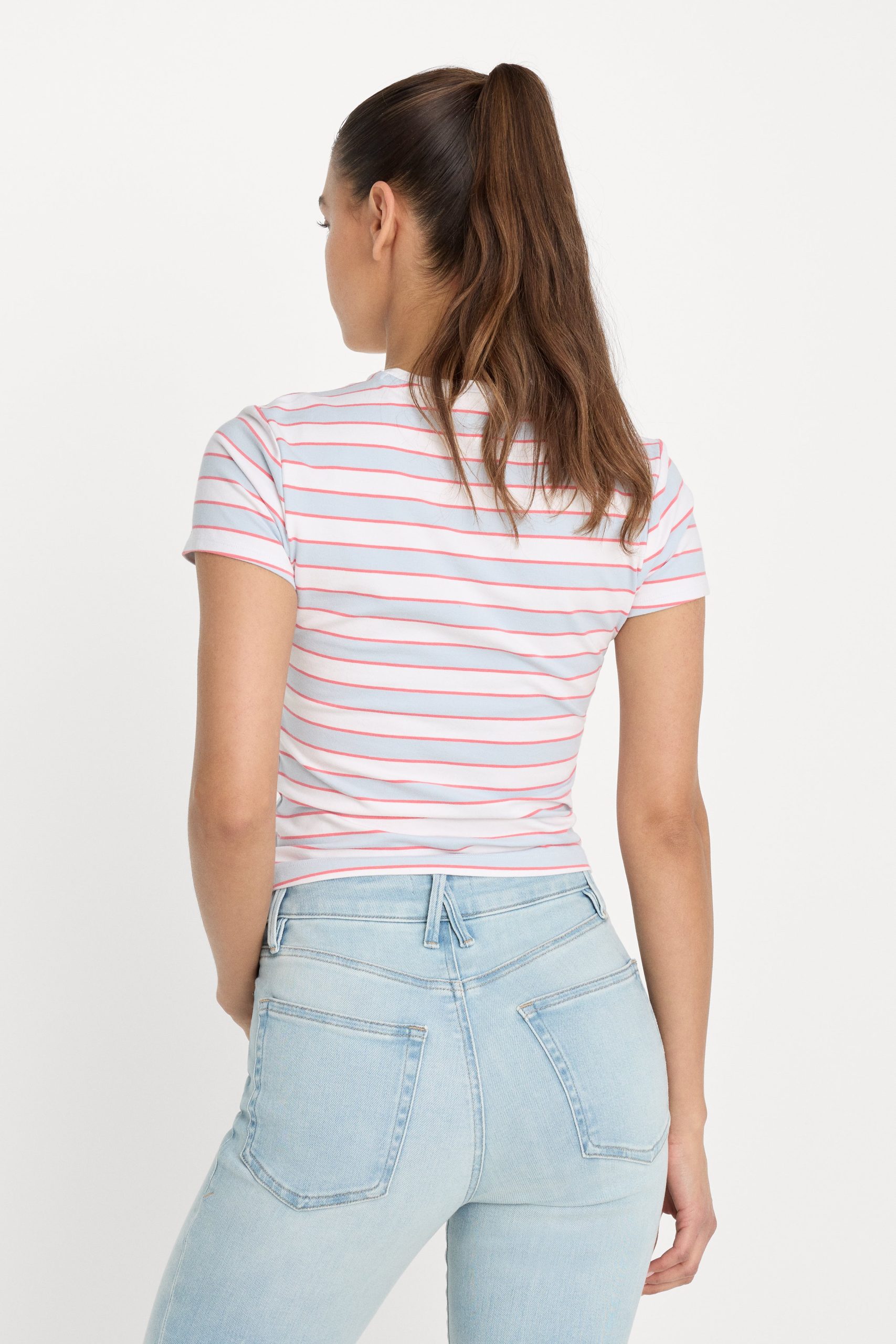 THE BABY TEE | SKY STRIPE - Image 4