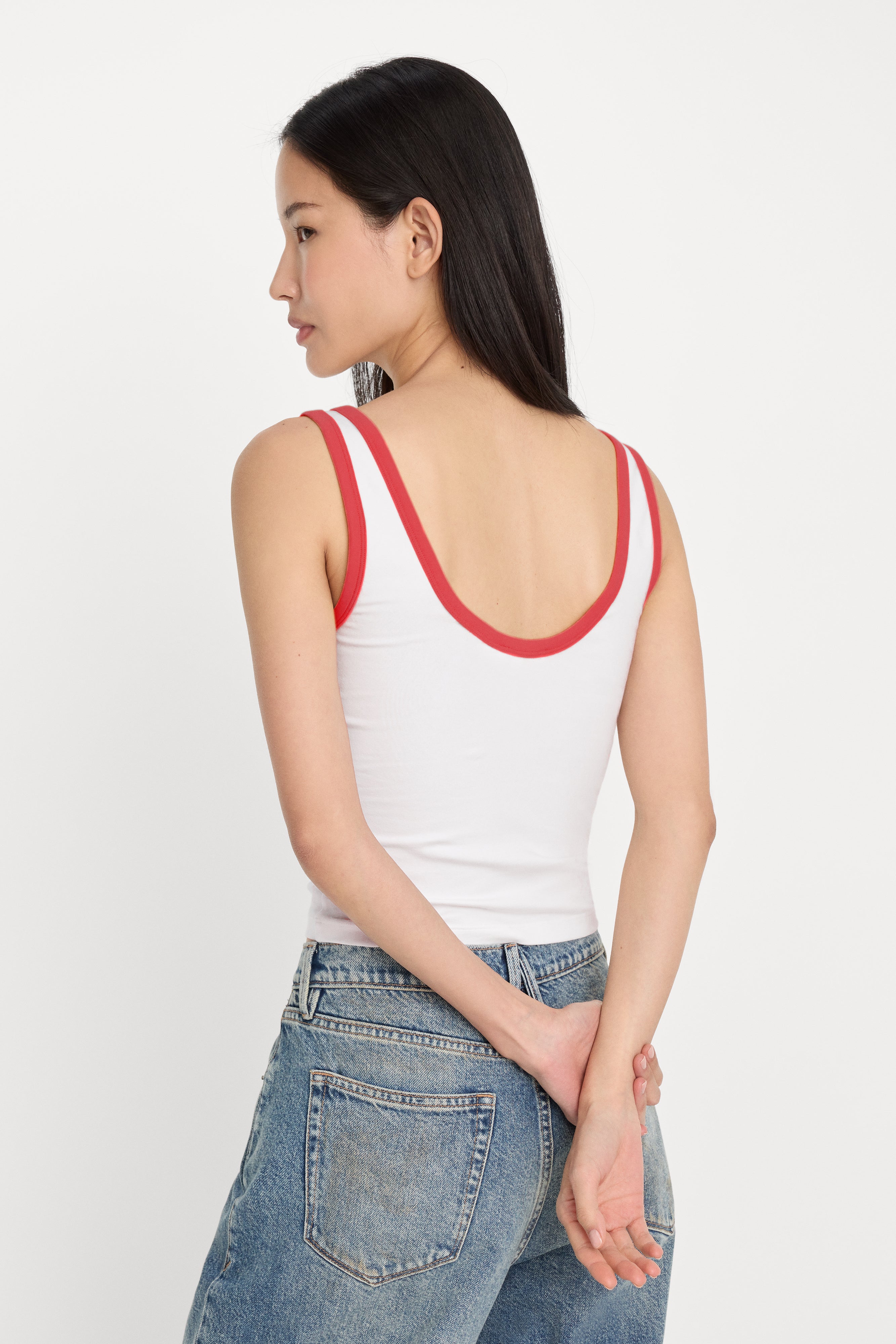 SUPER STRETCH RINGER TANK | FLAMING HOT - Image 4