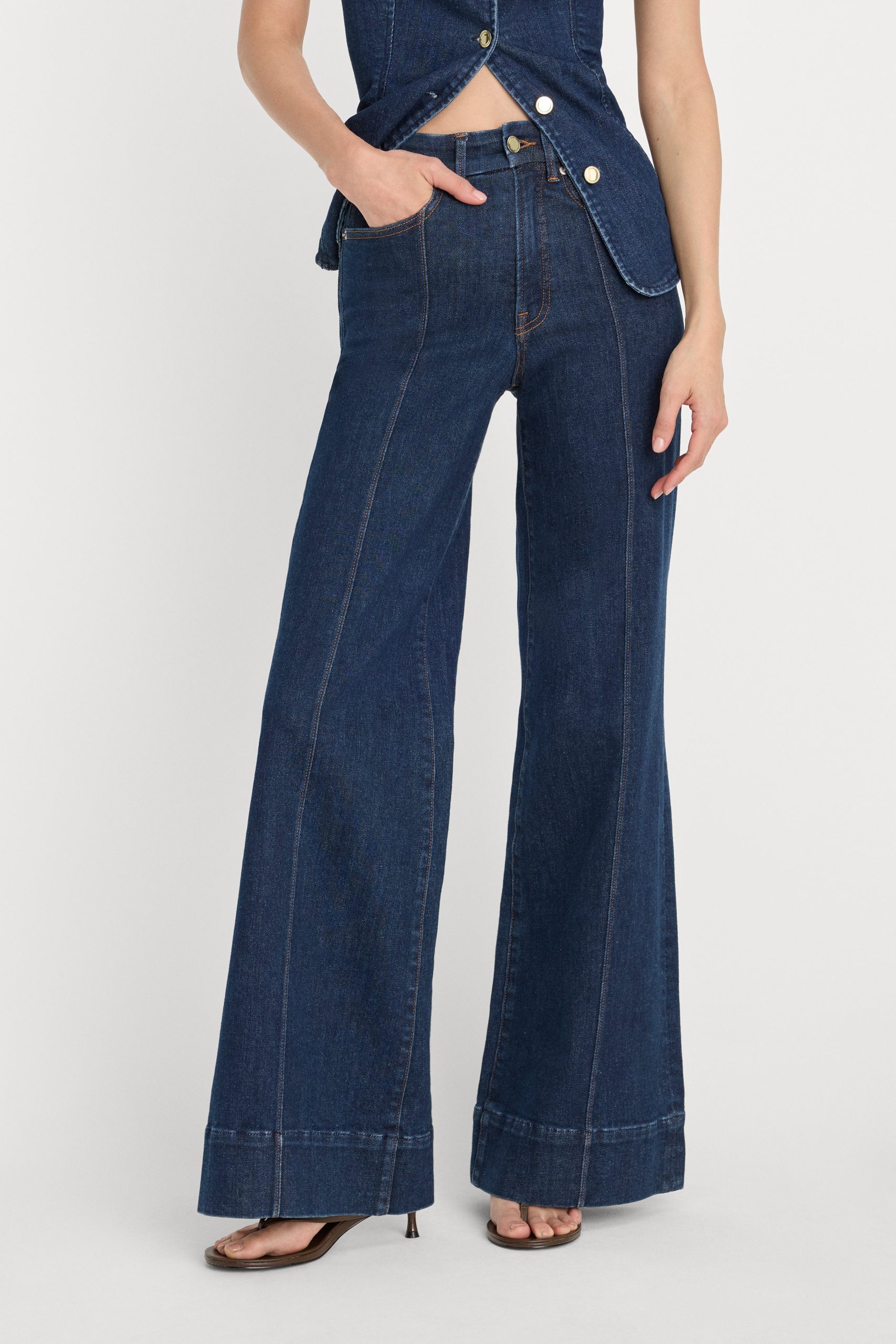 GOOD WAIST PALAZZO JEANS | INDIGO1169 - Image 2