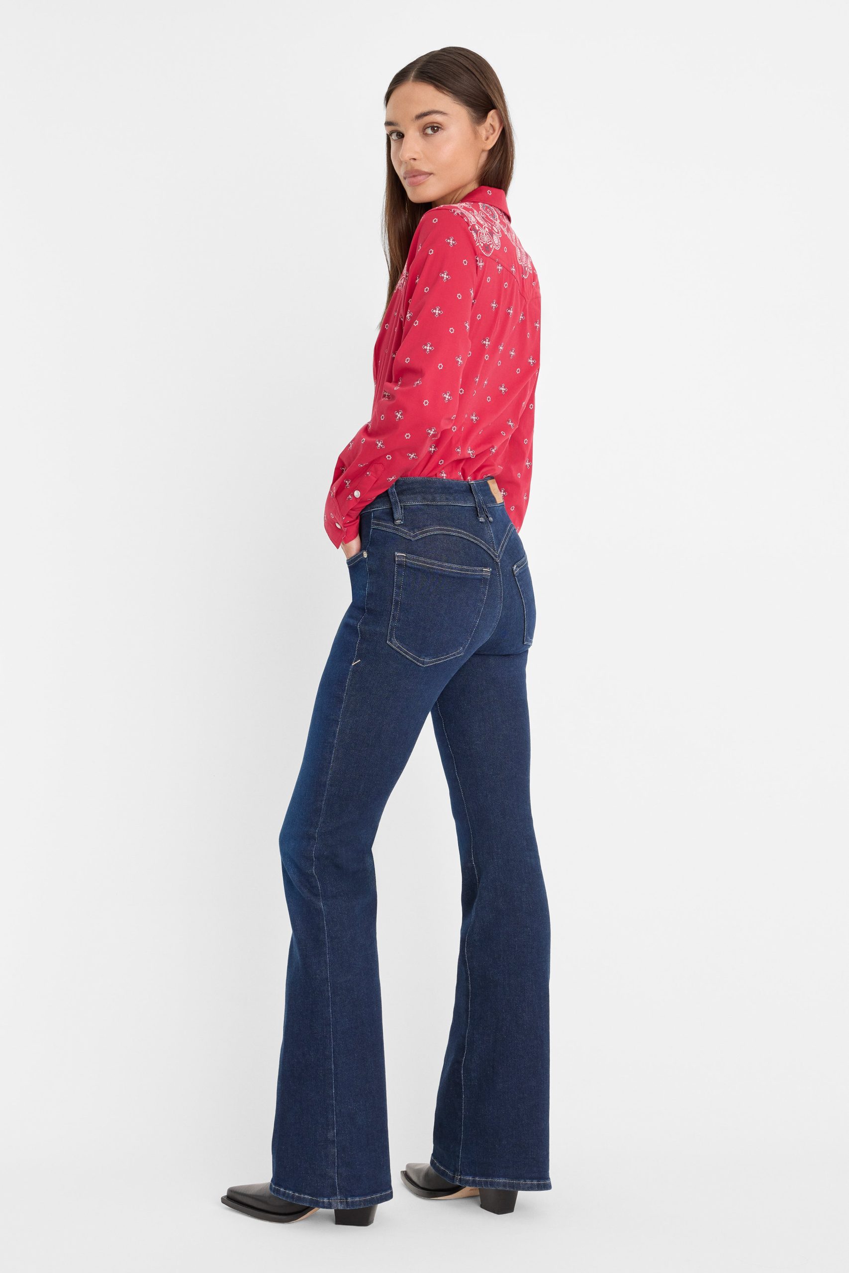 DOLLY JOLEANS GOOD LEGS FLARE JEANS | INDIGO1193 - Image 5