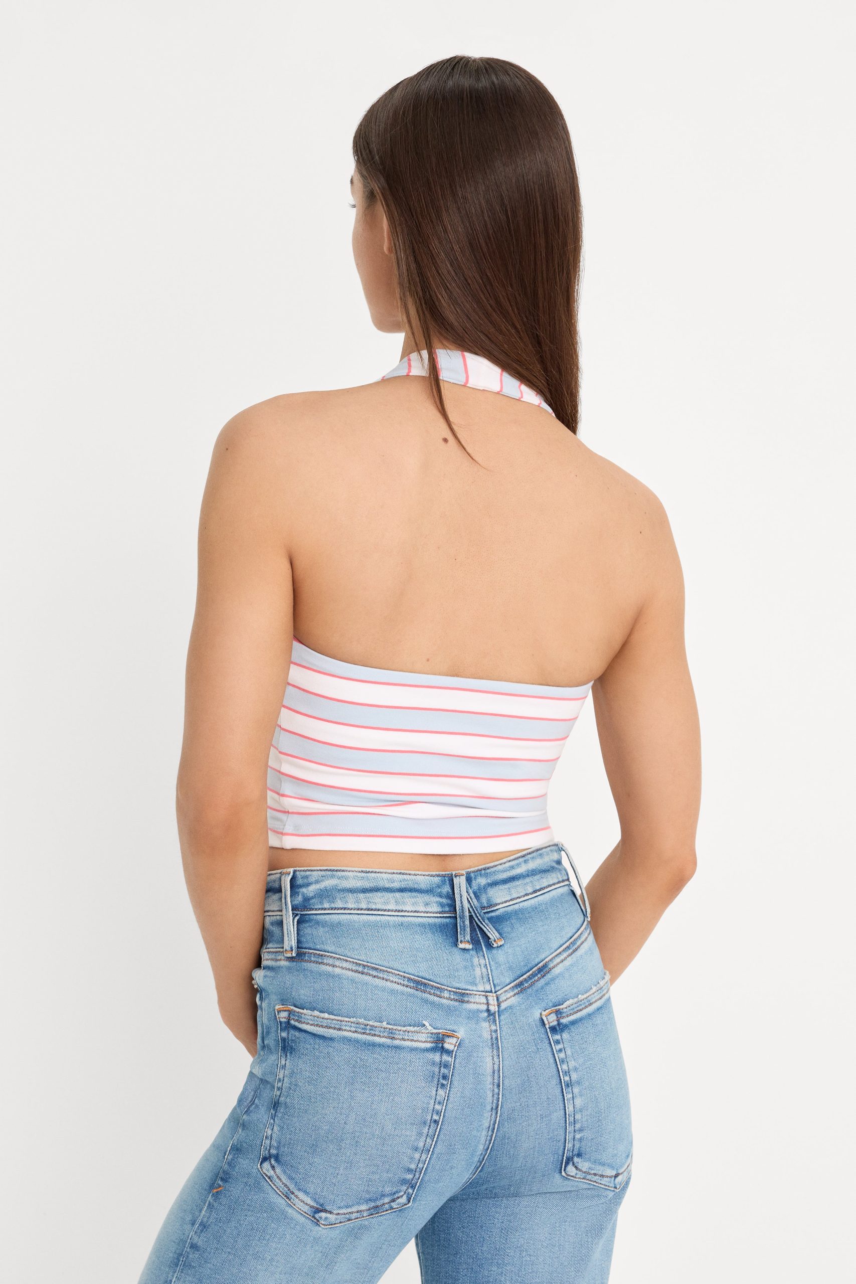 THE HALTER TANK | SKY STRIPE - Image 2