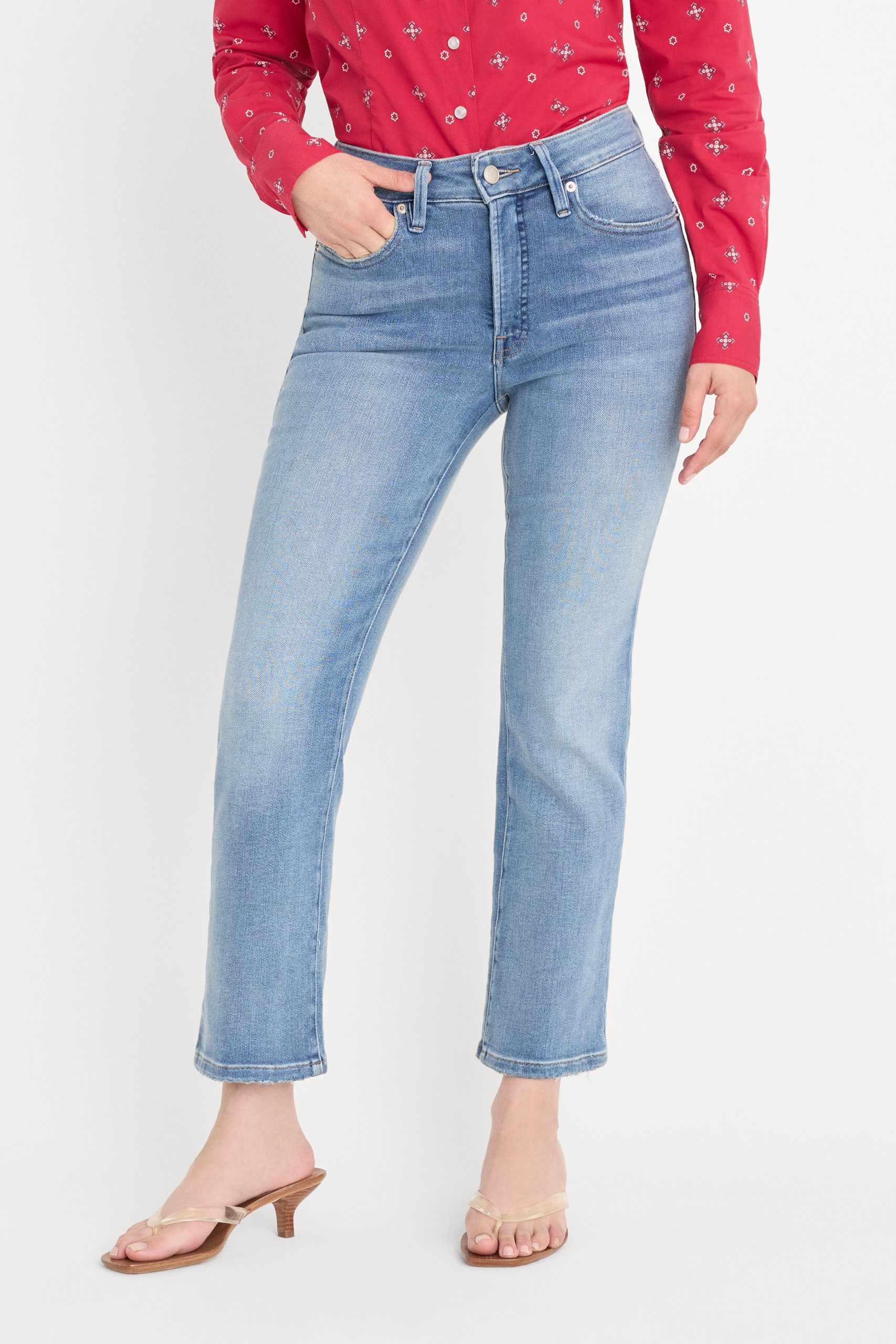 DOLLY JOLEANS PETITE STRAIGHT JEANS | INDIGO1195 - Image 2