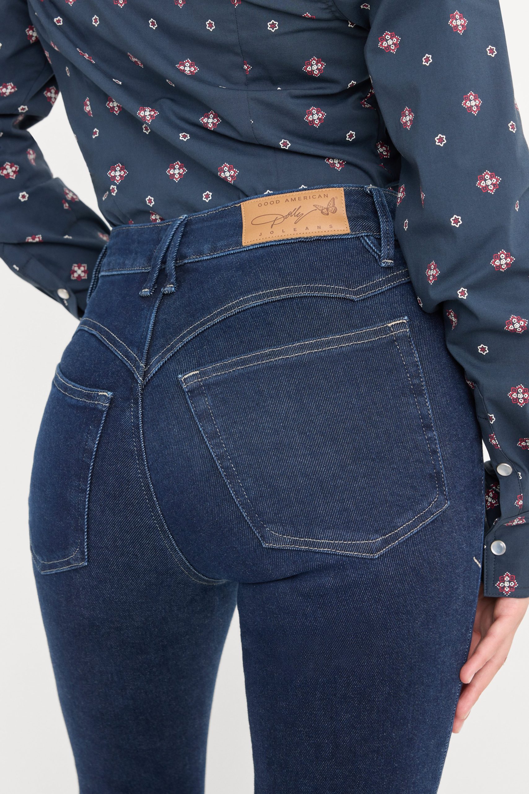 DOLLY JOLEANS PETITE FLARE JEANS | INDIGO1193 - Image 5