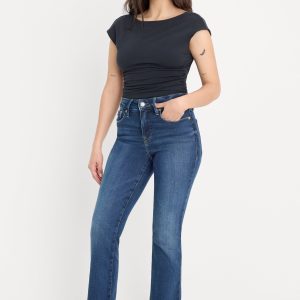 SOFT TECH GOOD PETITE STRAIGHT JEANS|INDIGO511