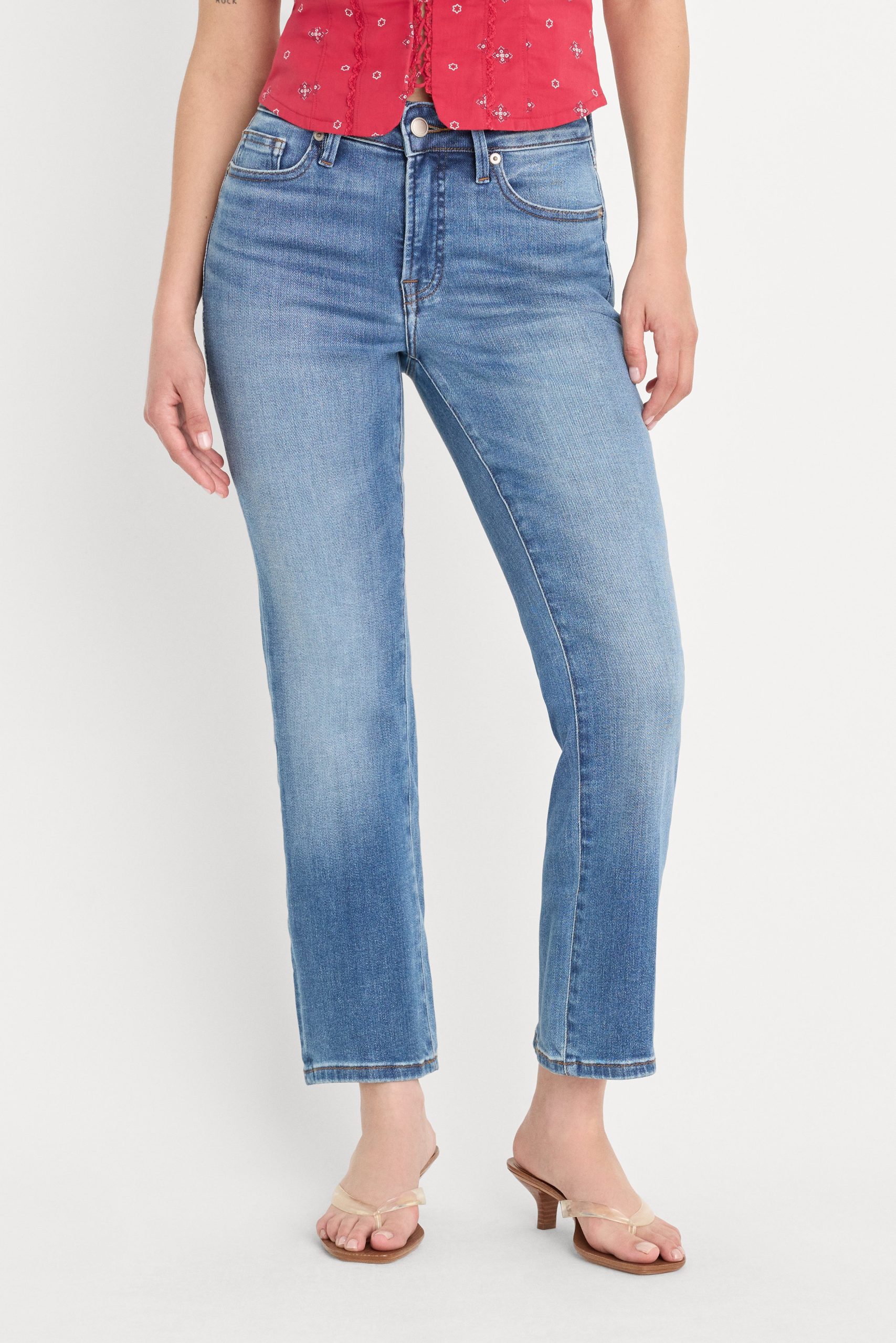 DOLLY JOLEANS PETITE STRAIGHT JEANS | INDIGO1194 - Image 2