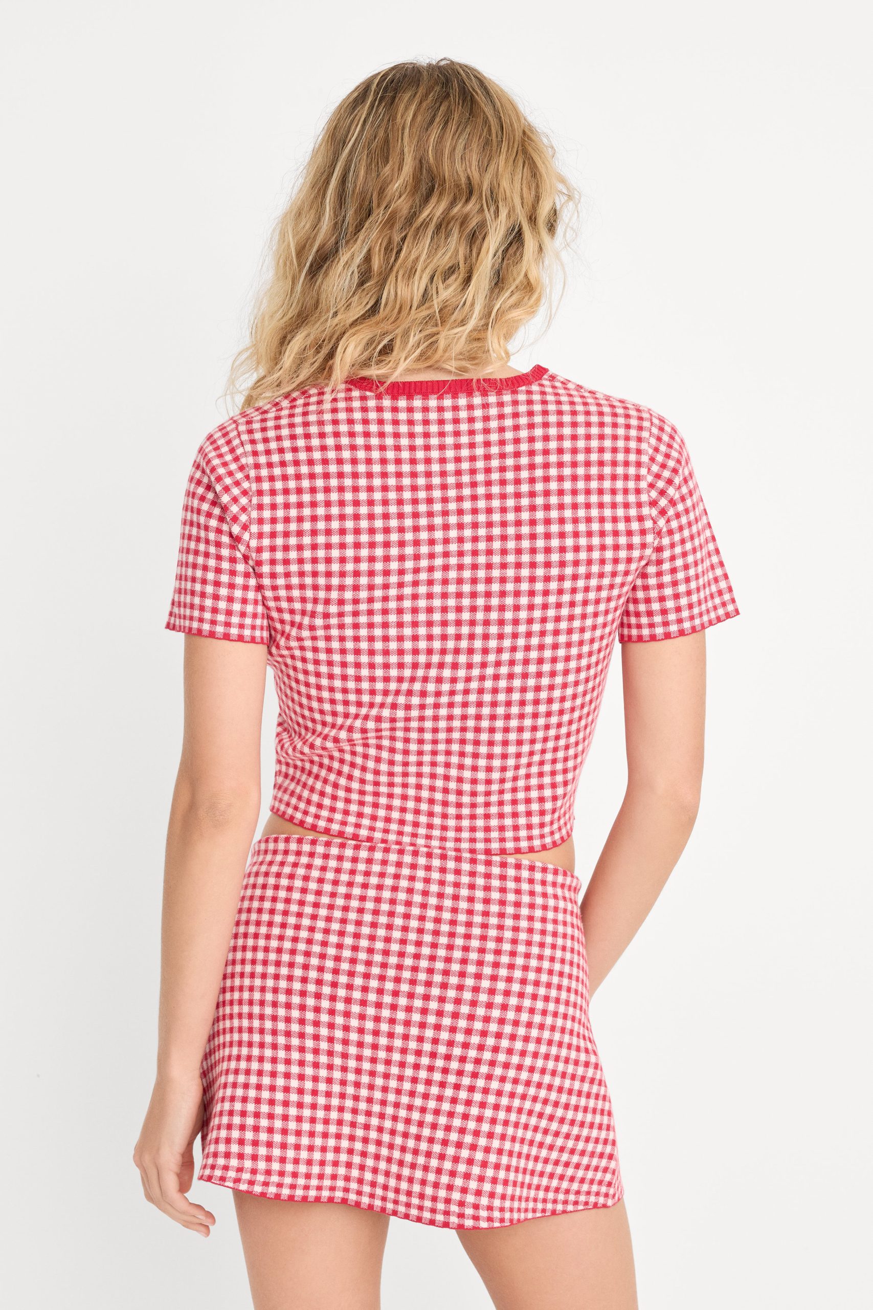 THE KEEPSAKE CARDIGAN | CHERRY GINGHAM - Image 5