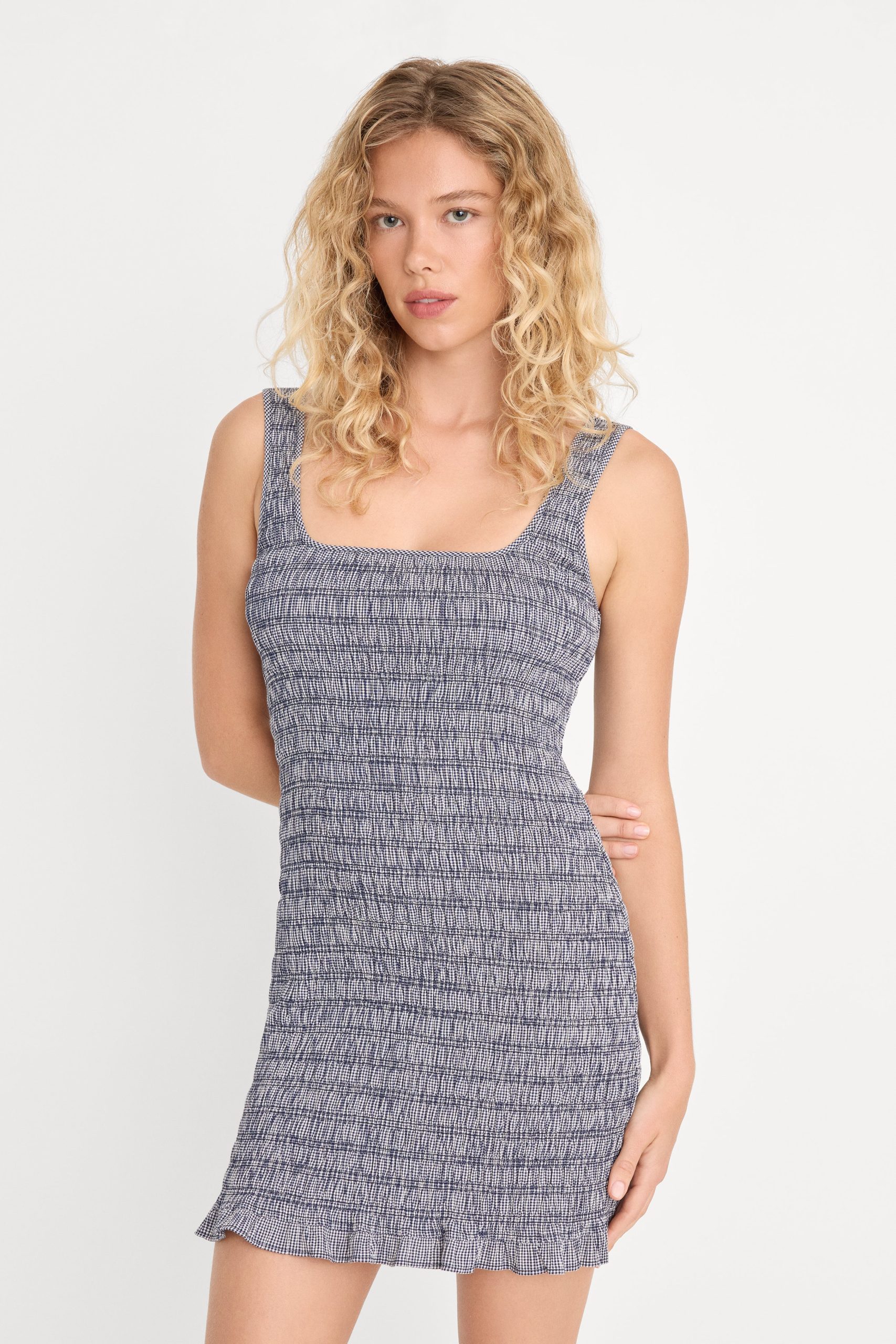 THE GARDEN DRESS | SHORE BLUE PLAID - Image 3