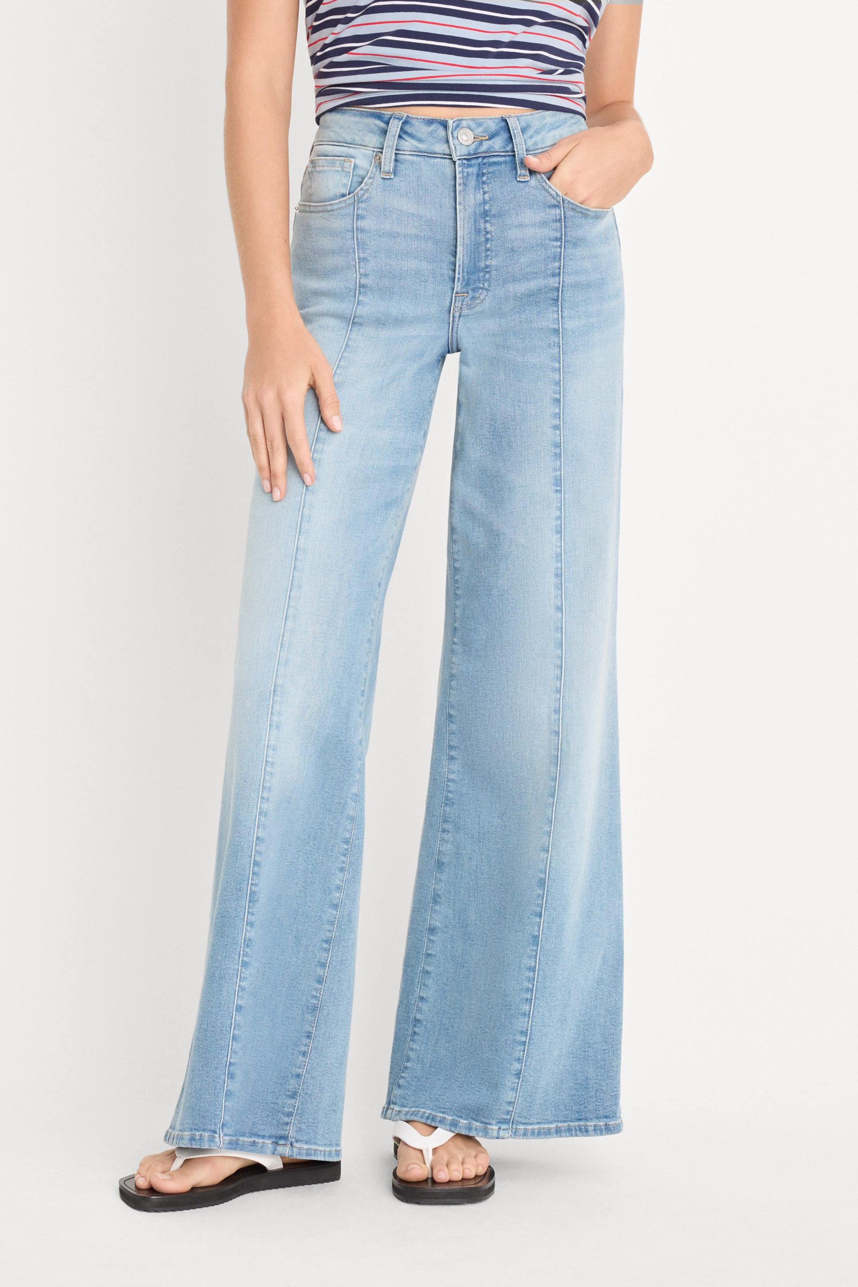 GOOD WAIST PALAZZO ANKLE JEANS | INDIGO1247 - Image 2