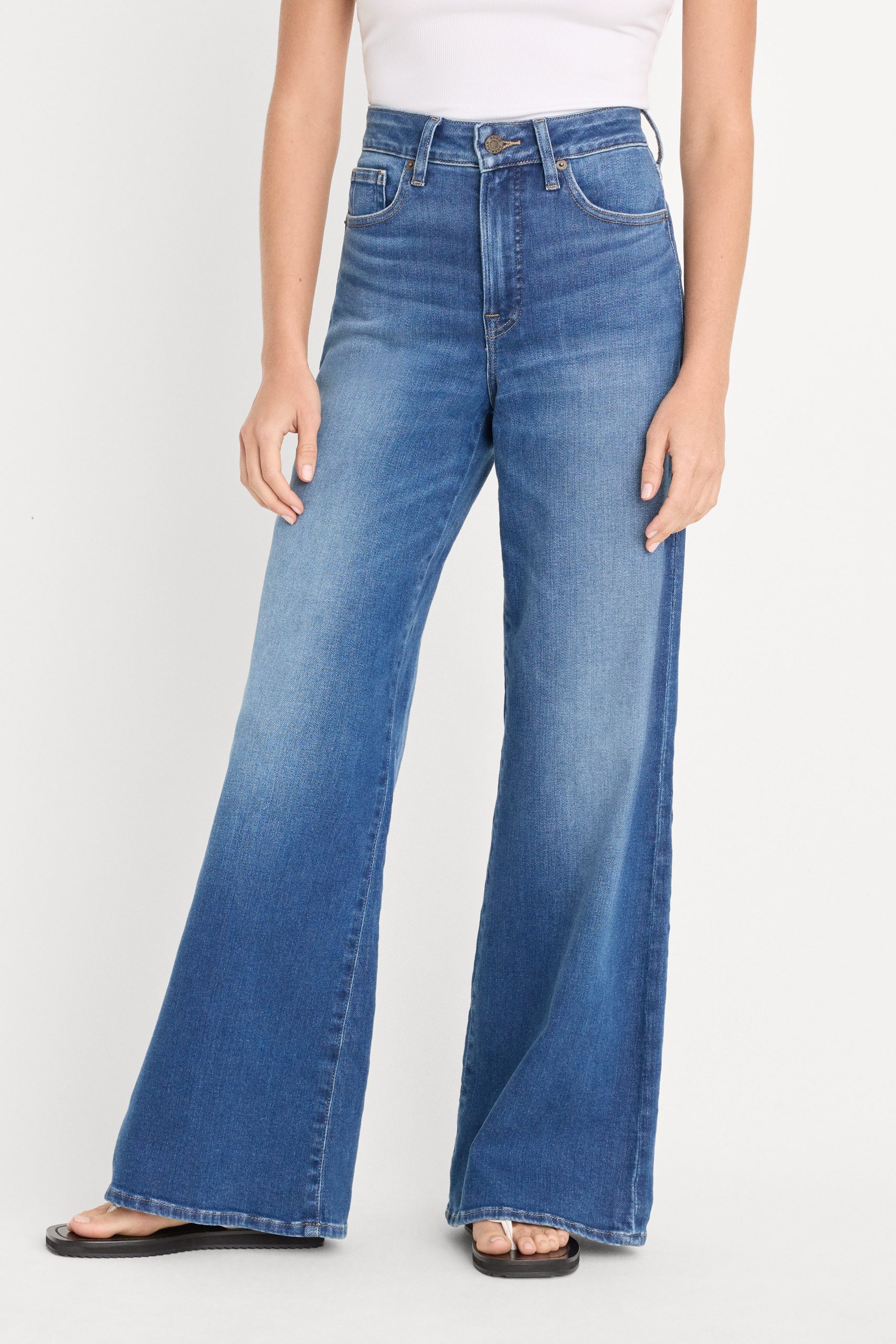 SOFT TECH GOOD PETITE PALAZZO JEANS | INDIGO1233