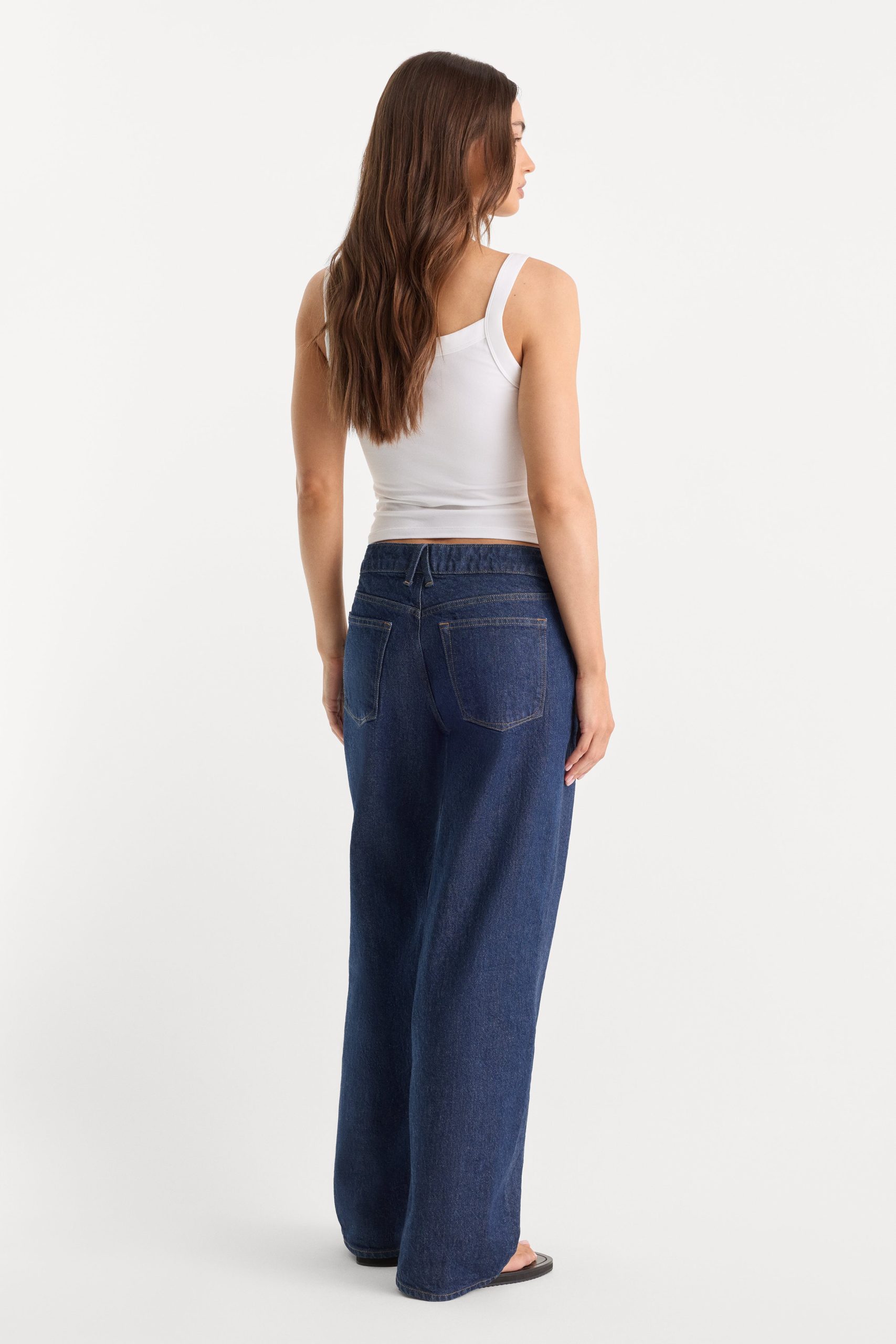 LOW RELAXED STRAIGHT JEANS | RINSE - Image 5