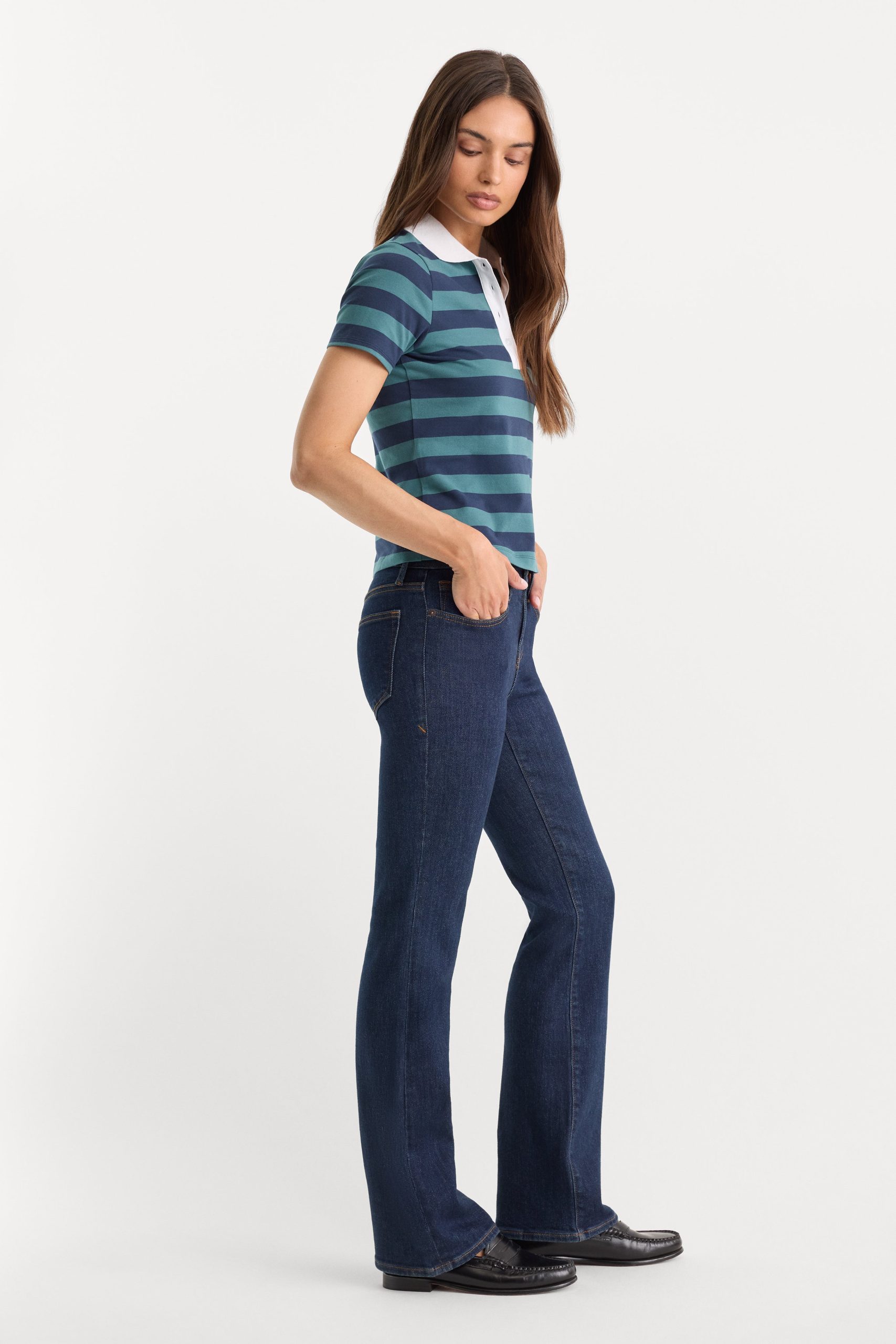 GOOD LOW RISE BOOTCUT JEANS | INDIGO1231 - Image 3