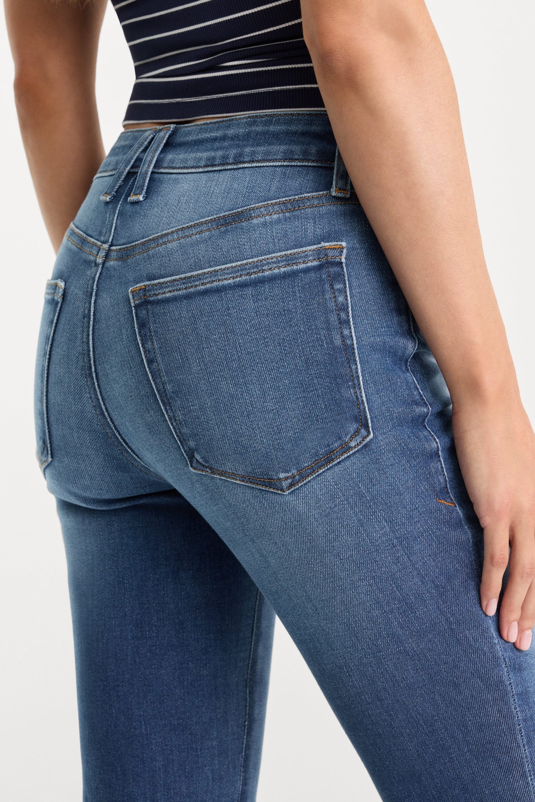 SOFT TECH GOOD LEGS FLARE JEANS | INDIGO1233 - Image 6