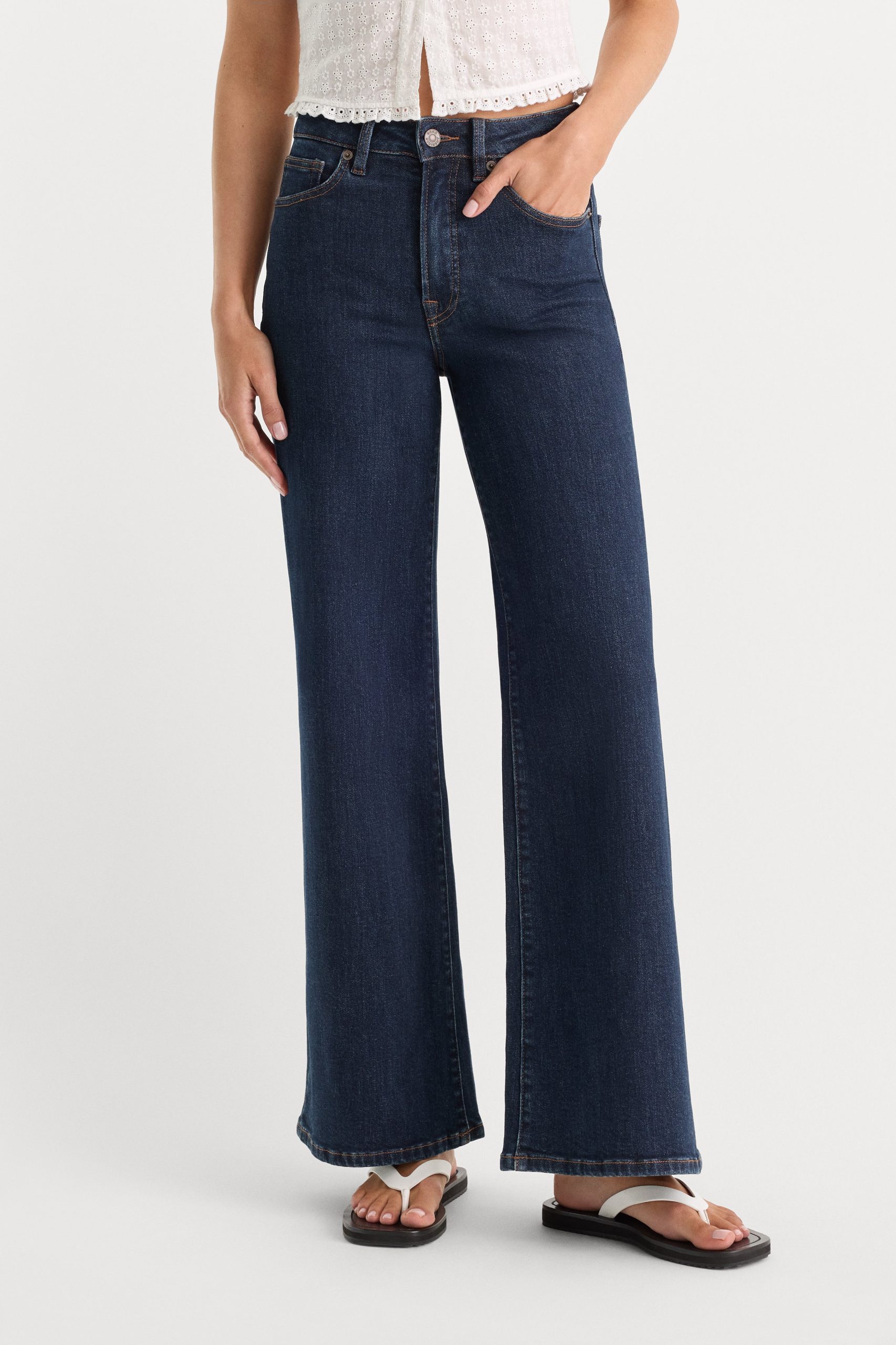 GOOD WAIST PALAZZO ANKLE JEANS | INDIGO1231 - Image 2