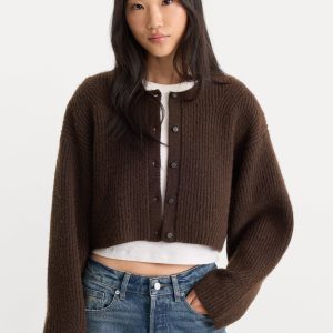 THE CHUNKY KNIT CARDIGAN | ESPRESSO