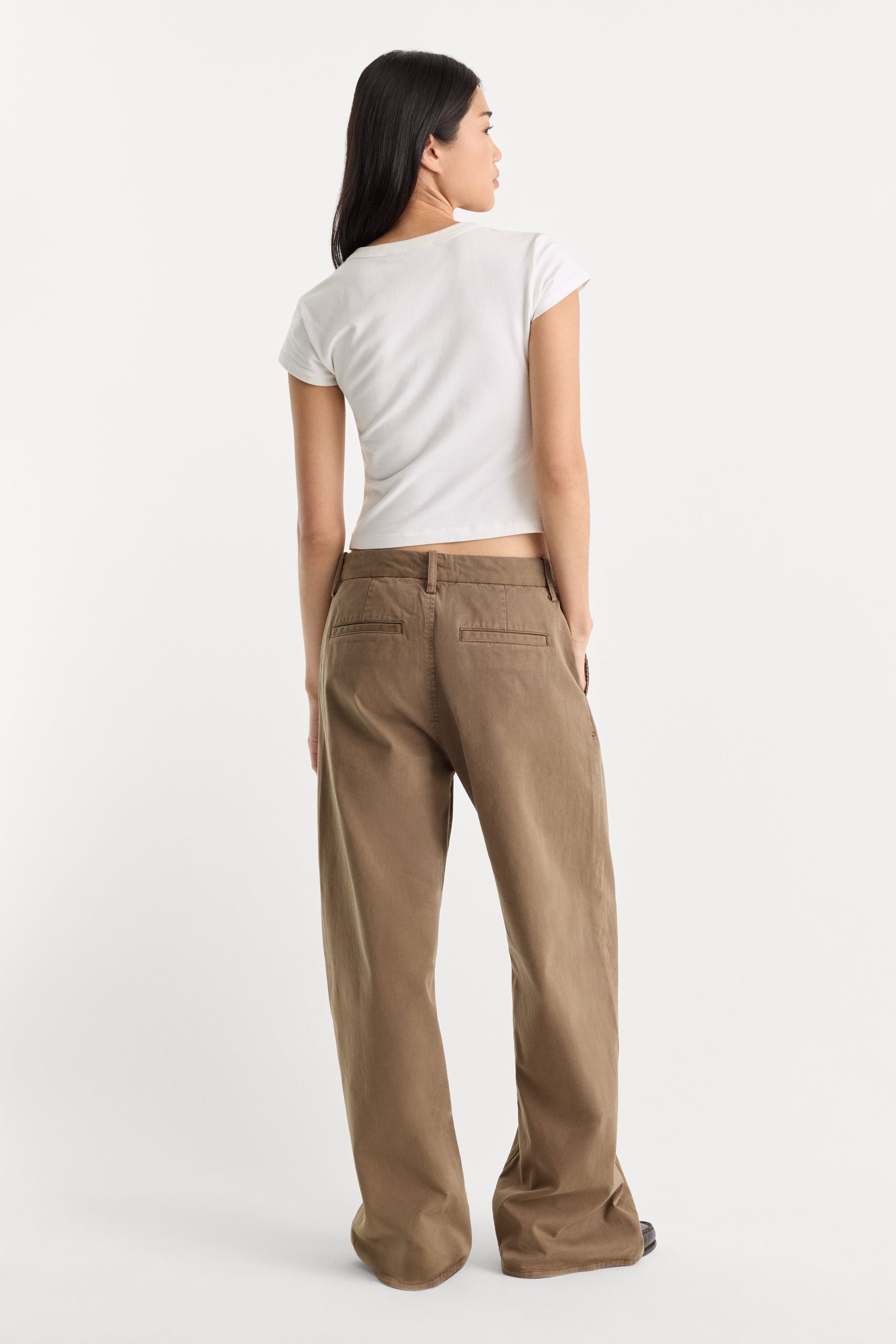 LOW SLUNG BAGGY TROUSER | TEA BARK - Image 5