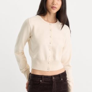 THE FINE KNIT CARDIGAN | PEARL
