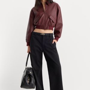 LOW SLUNG BAGGY TROUSER | BLACK
