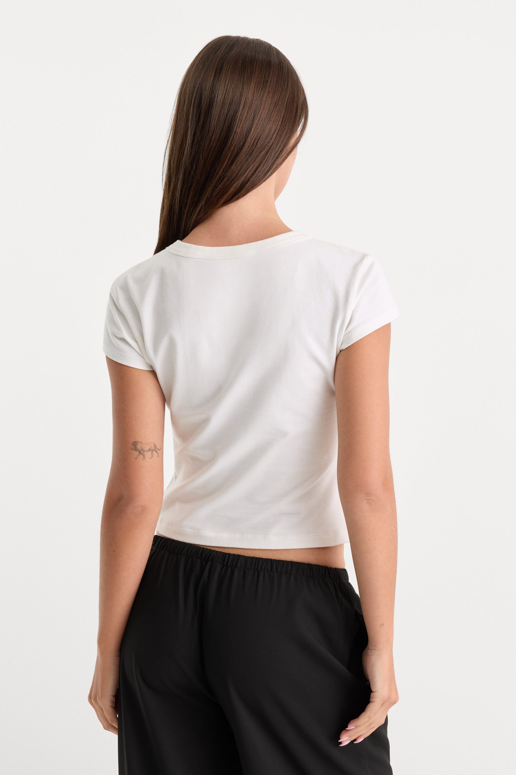 THE CAP SLEEVE TEE | WHITE001 - Image 2