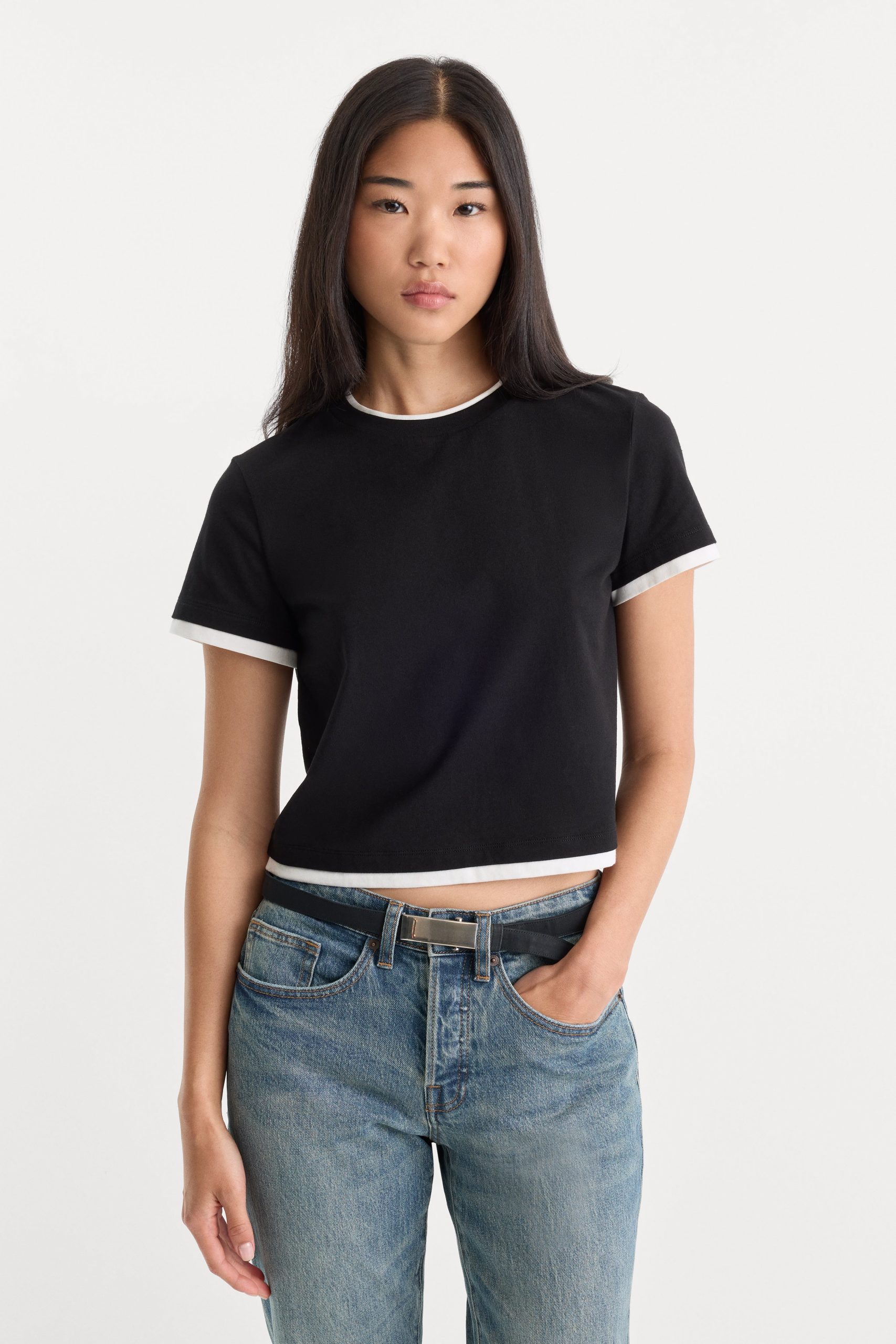 THE LAYERED TEE | BLACK - Image 2